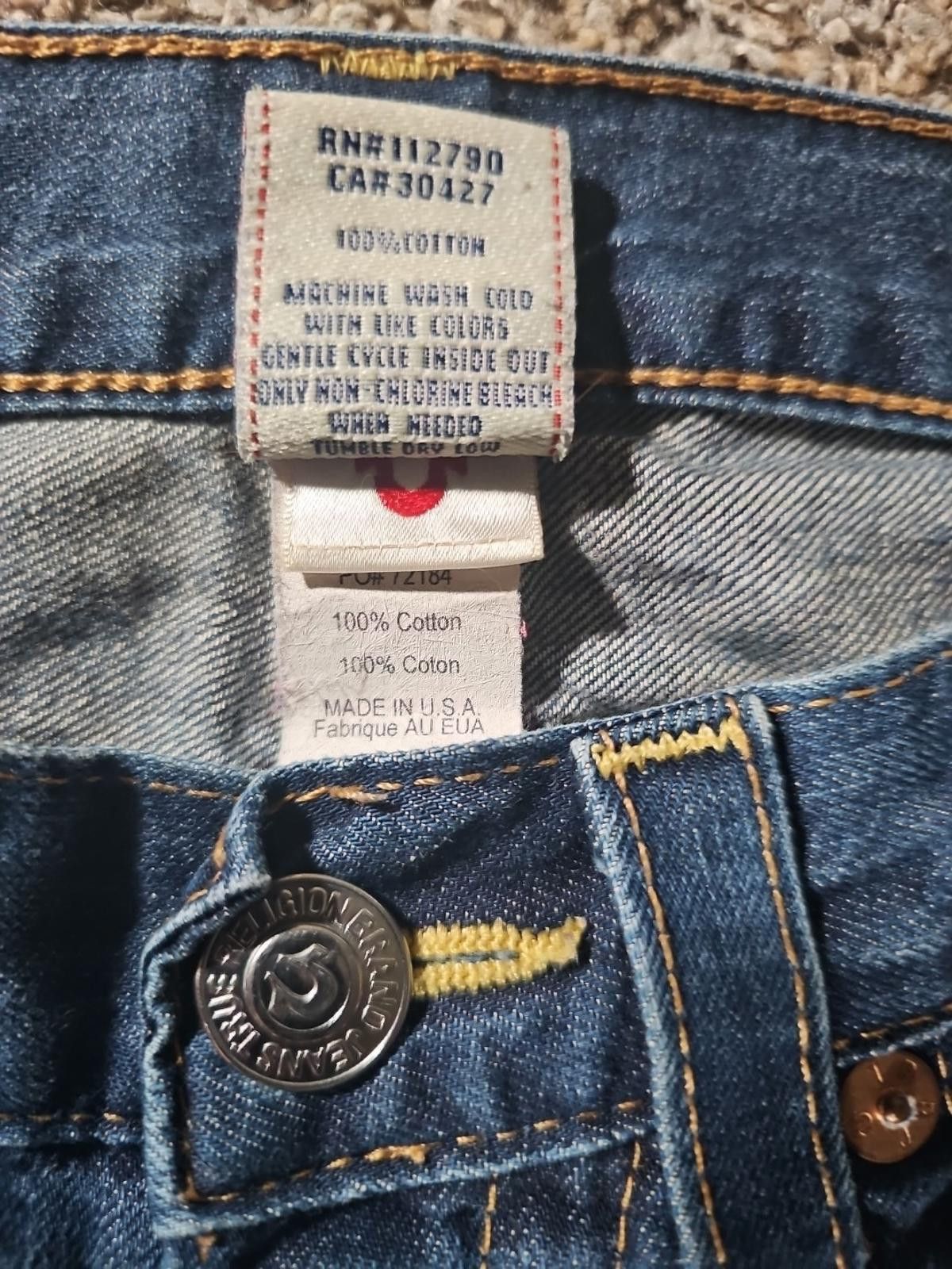 True Religion True Religion Jordan Sz 28 Flap Pockets Jeans Size 28" / US 6 / IT 42 - 4 Thumbnail