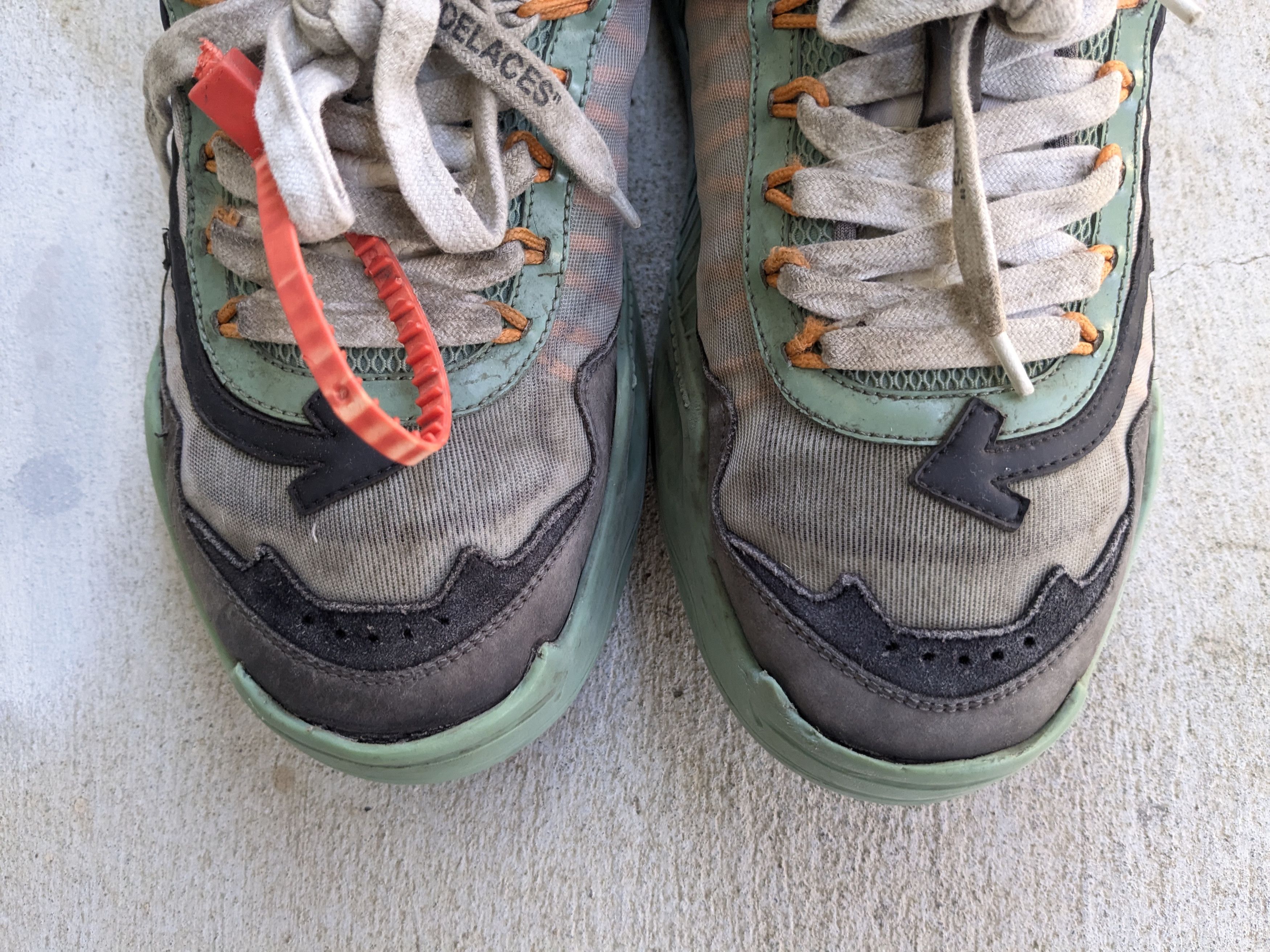 Off-White Off-White Odsy-1000 Sneakers Gray Green 7 40 Virgil Abloh Size US 7 / EU 40 - 3 Thumbnail