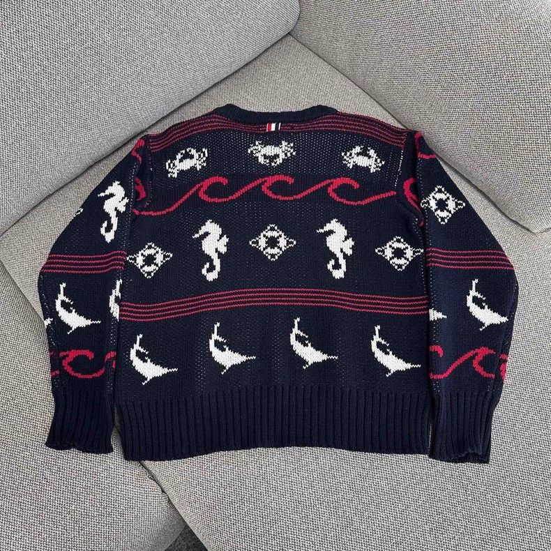 Thom Browne Thom Browne Hippopotamus pattern sweater Size US XL / EU 56 / 4 - 2 Thumbnail