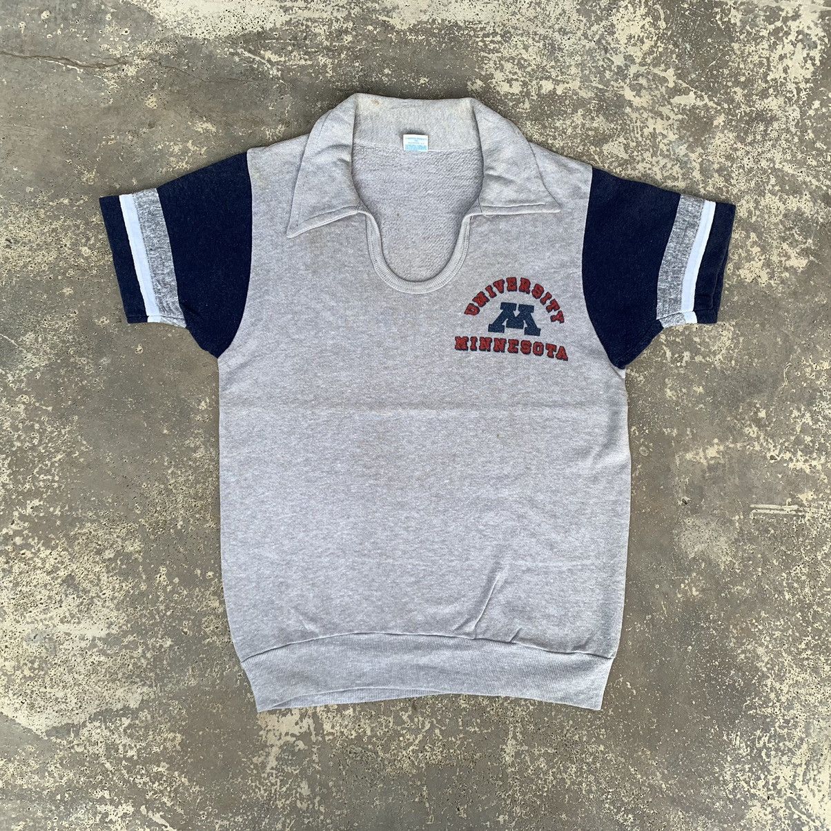 image of American College x Champion Vintage 60S 70's Champion University Minnesota Sweater in Gray/Blue (Si