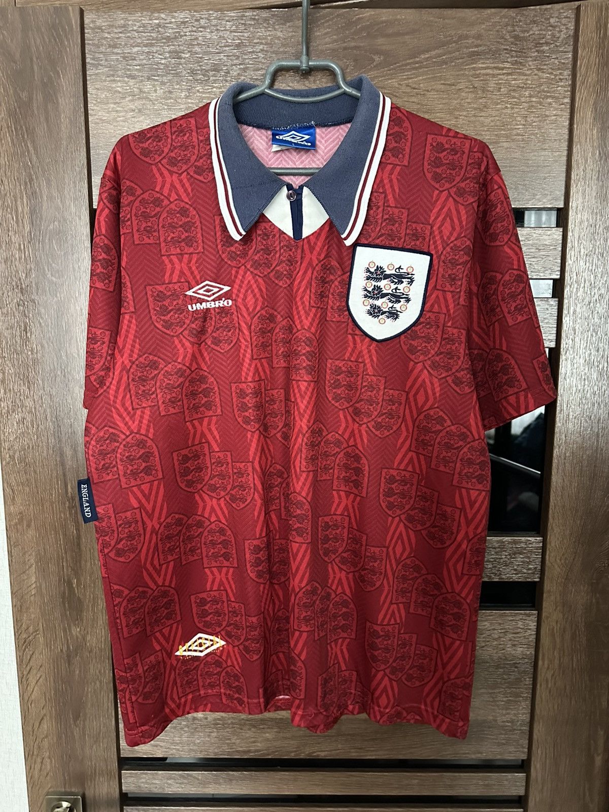 Umbro 1994/1995 Umbro England Vintage Soccer Jersey T-Shirt Size US L / EU 52-54 / 3 - 2 Thumbnail