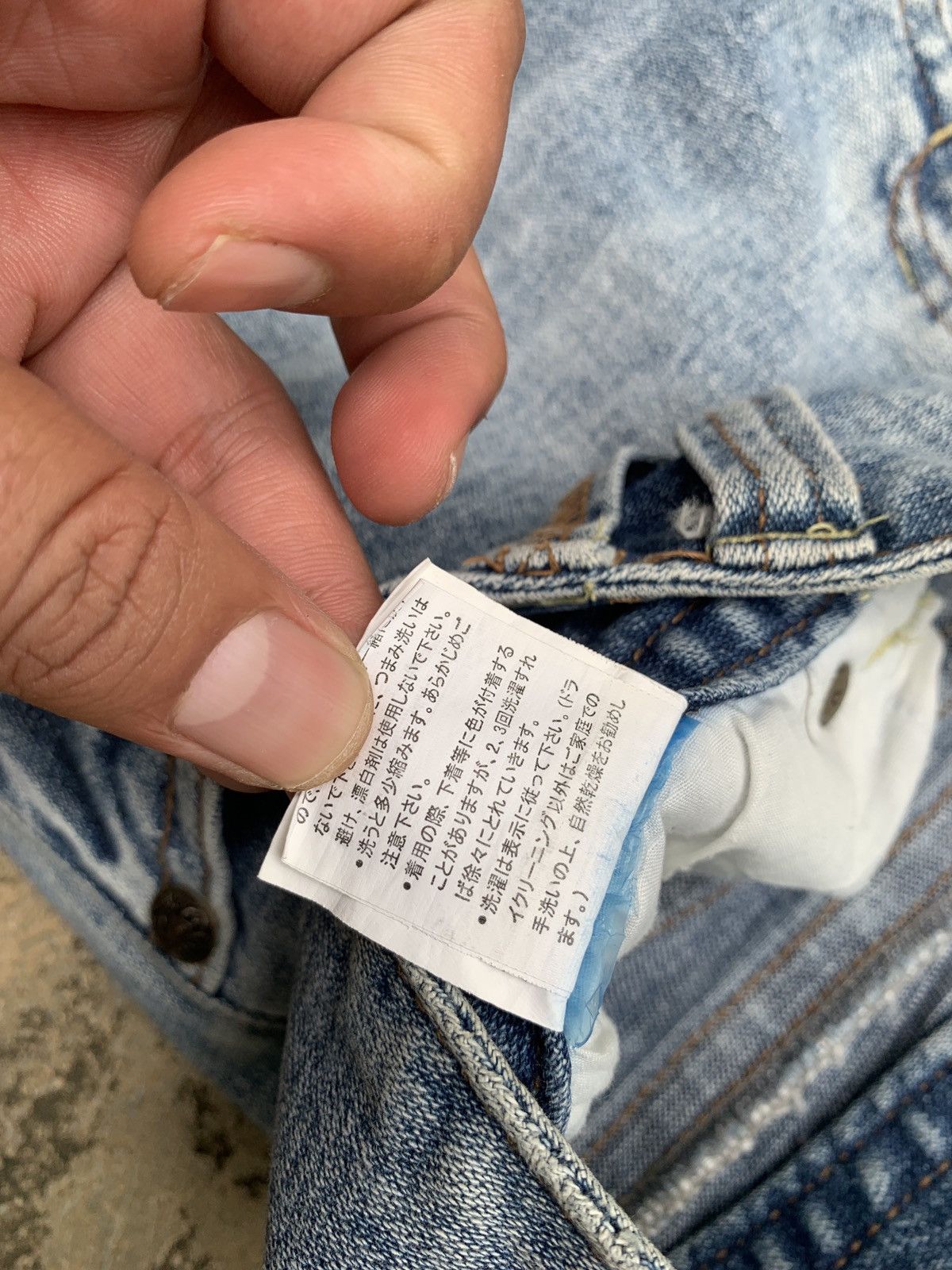 Japanese Brand × Vintage y2k Heaven Wings Skull Motorcycles Big Embroidery Jorts Size 31" - 13 Thumbnail