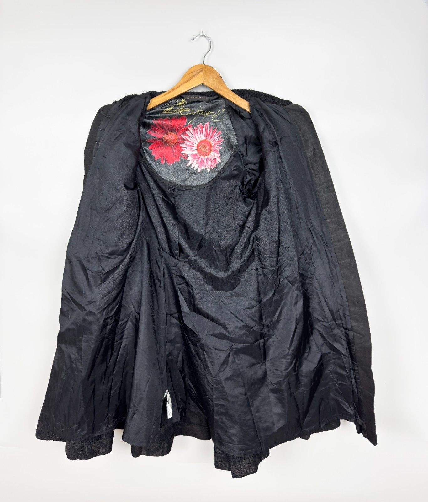 Desigual Desigual Wool Printed Black Womens Coat Size 38 Size XS / US 0-2 / IT 36-38 - 8 Thumbnail