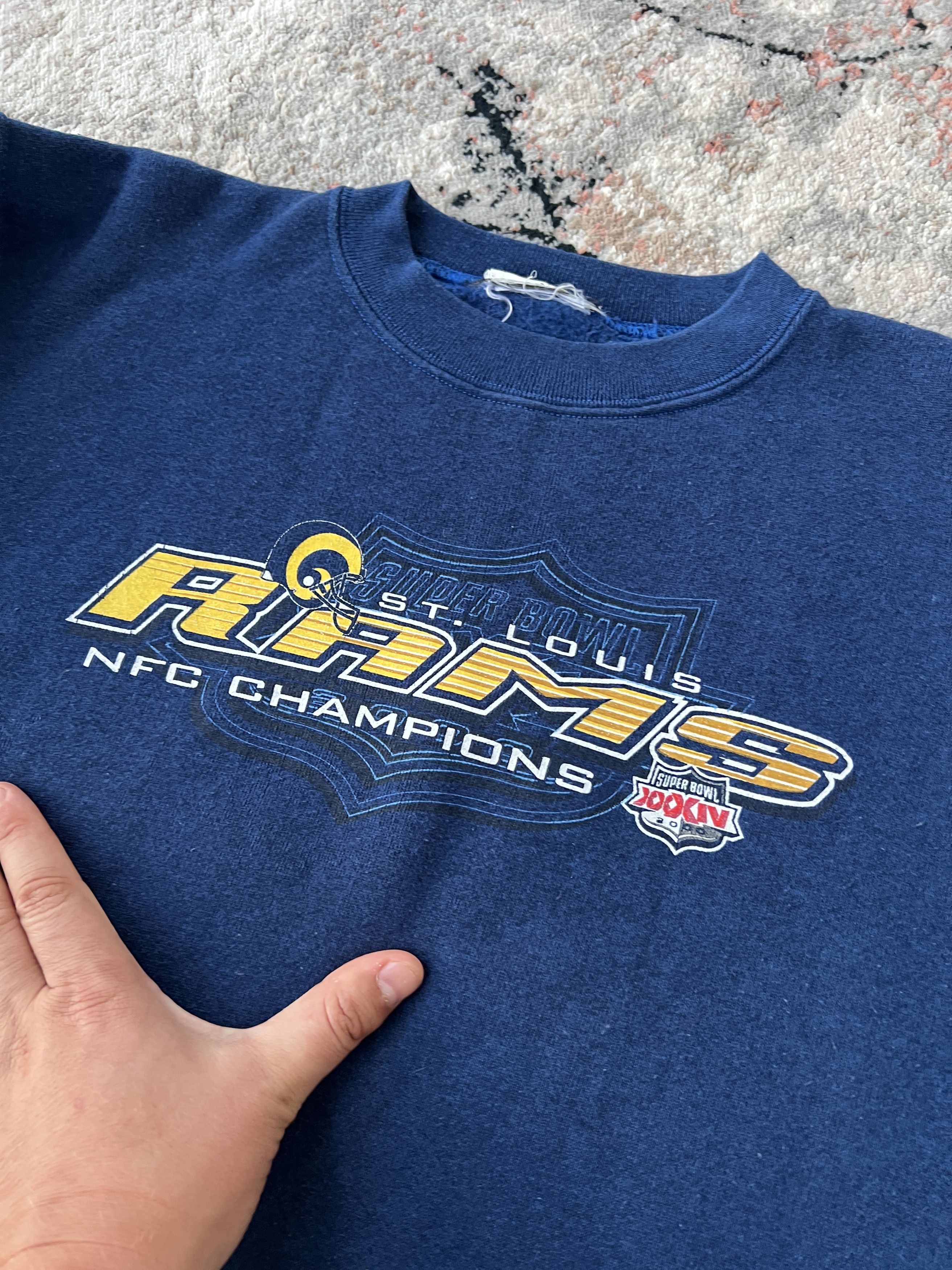 NFL 2000 Super Bowl St. Louis Rams NFC Champions Vintage Size US S / EU 44-46 / 1 - 2 Thumbnail