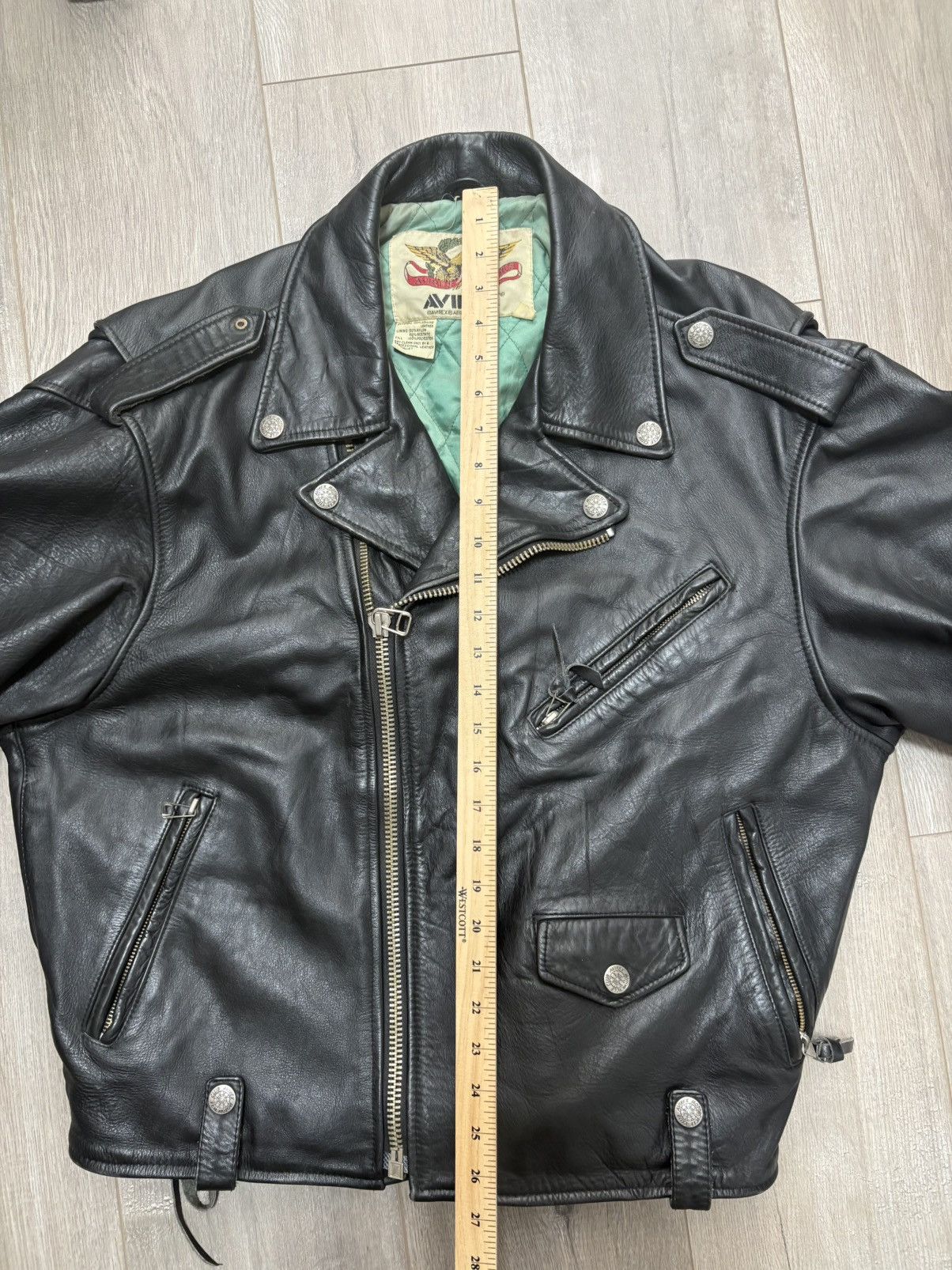 Avirex Vintage Avirex Leather Jacket Mens XL Pocket Motorcycle Size US XL / EU 56 / 4 - 20 Thumbnail