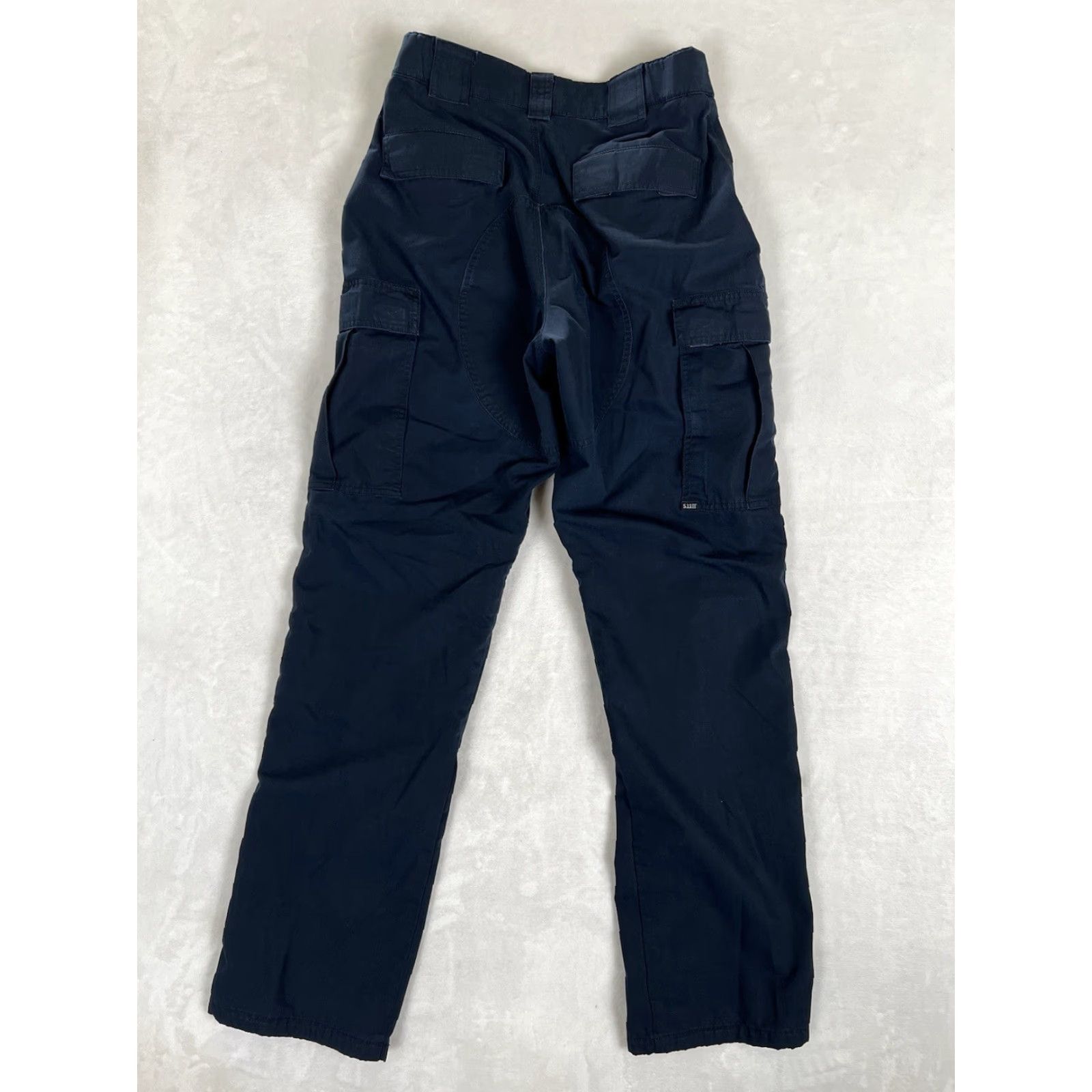 Vintage 5.11 Tactical Pants Mens M Cargo Workwear Straight Inseam 33 Blue Canvas Cotton Polyester Logo Pocket Size US 31 - 6 Thumbnail