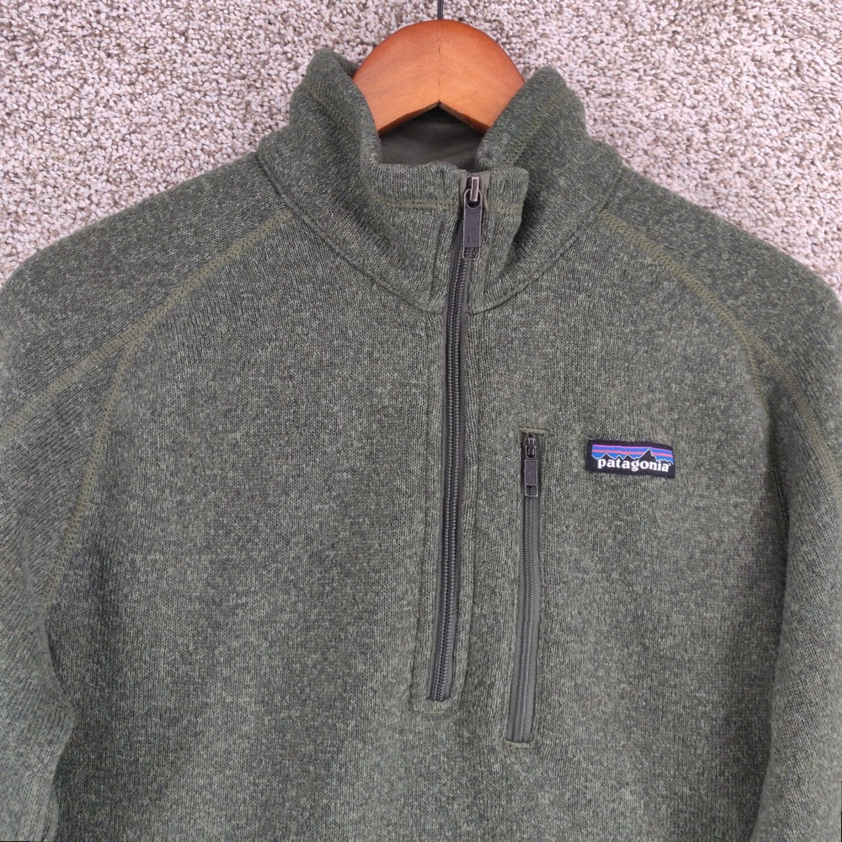 Patagonia Patagonia Better Sweater Jacket Mens Small Green 1/4 Zip Hiking Outdoor Zip Pockets Size US S / EU 44-46 / 1 - 2 Thumbnail