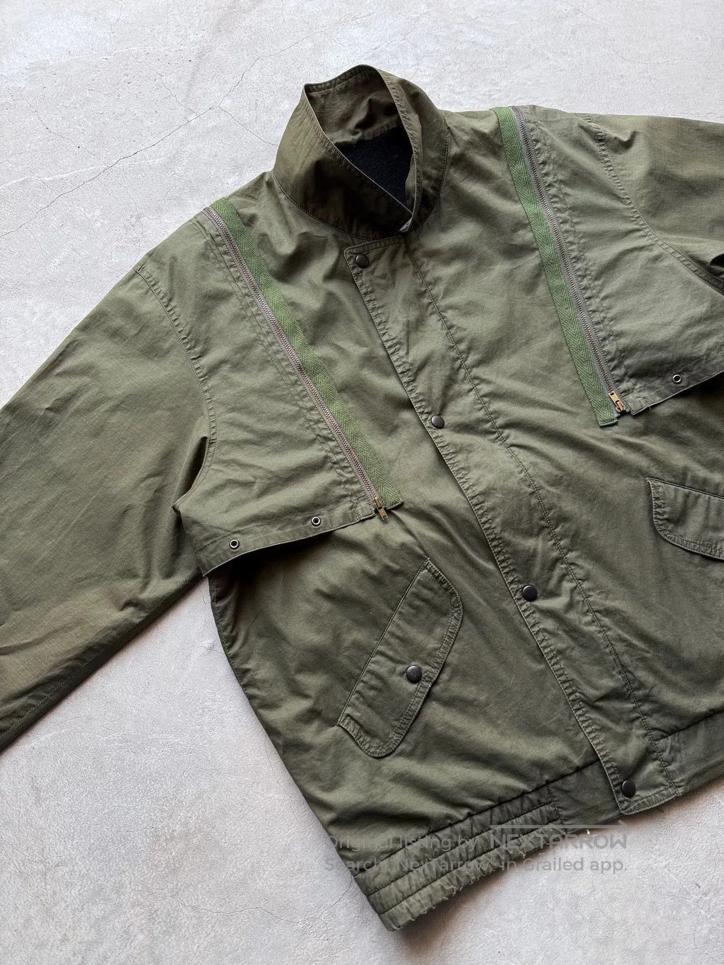 Vintage Vintage 90s Deconstructed Military Jacket. Size US L / EU 52-54 / 3 - 2 Thumbnail