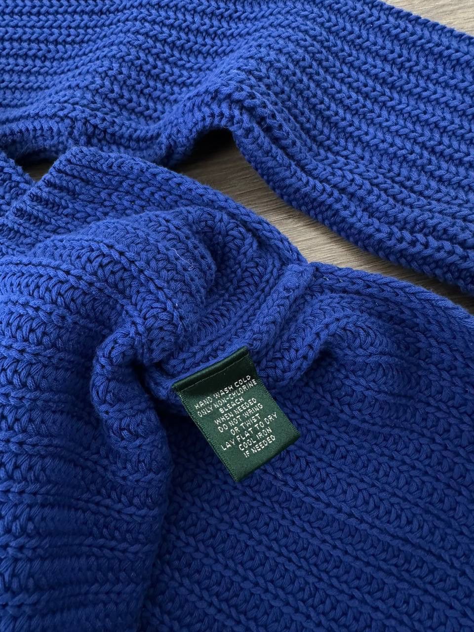 Polo Ralph Lauren × Vintage Vintage Polo Ralph Lauren Blue Ribbed Knit Sweater Size XS / US 0-2 / IT 36-38 - 8 Thumbnail