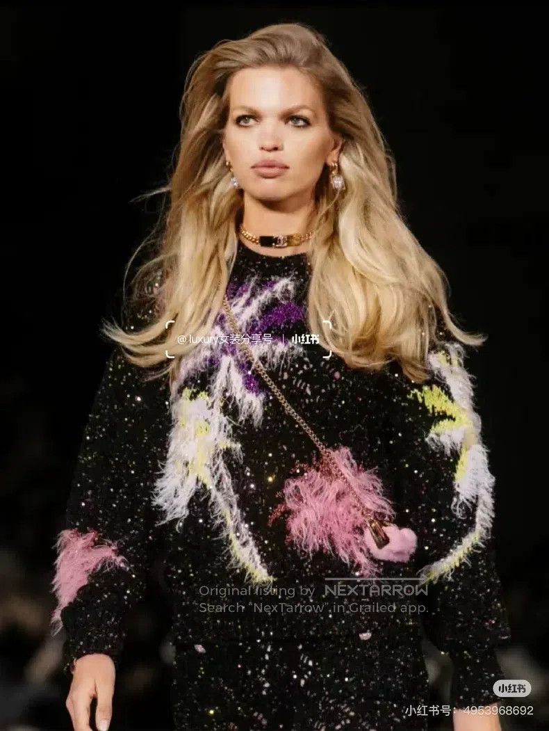 Chanel Chanel 24C feather sequin colourful sweater Size XS / US 0-2 / IT 36-38 - 4 Thumbnail