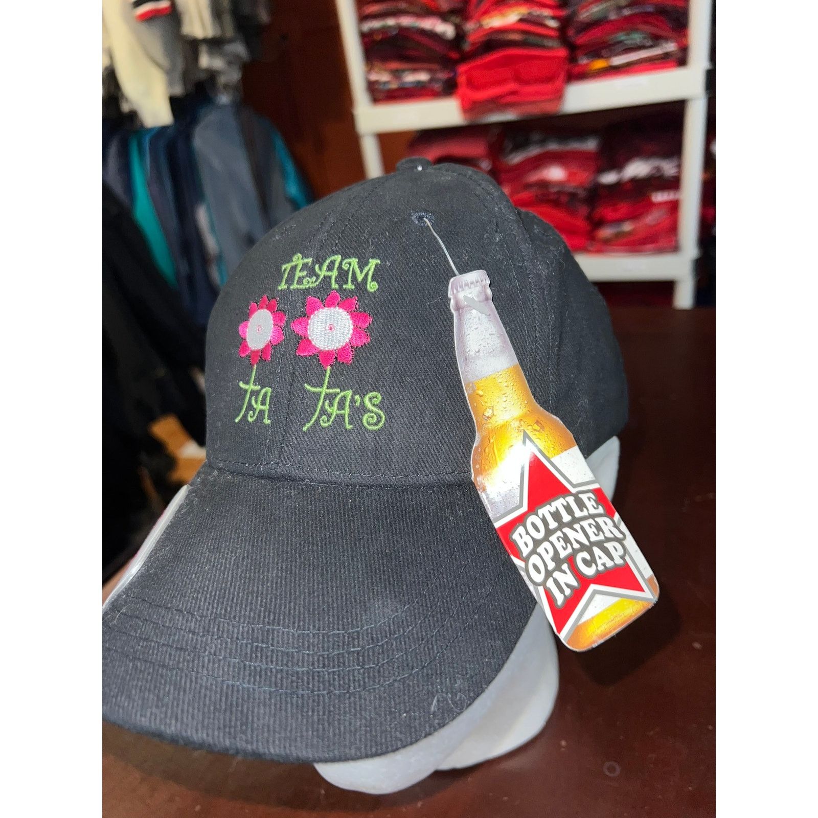 Vintage Vintage Bottle Opener Hat Team Ta Tas Graphic Cap Headwear Size ONE SIZE - 4 Thumbnail