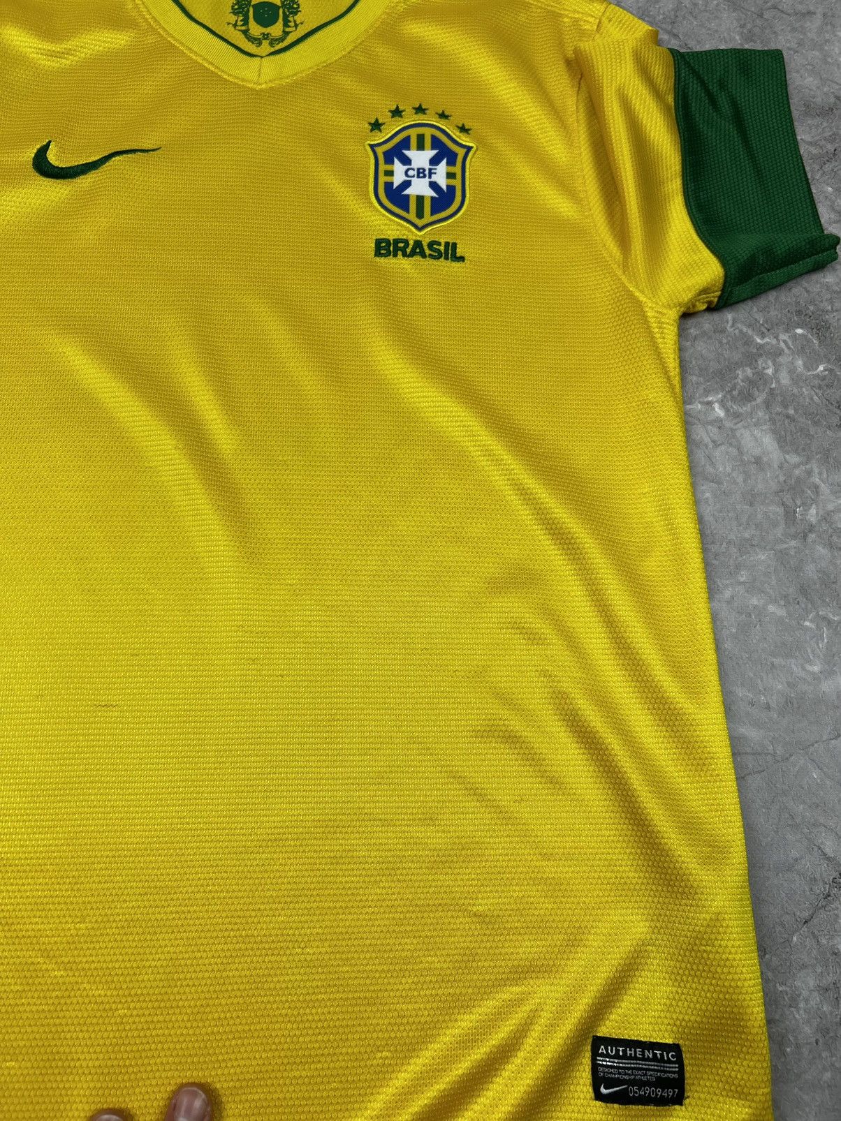 Nike Nike Brasil Soccer Jersey Tee T Shirt Size US S / EU 44-46 / 1 - 4 Thumbnail