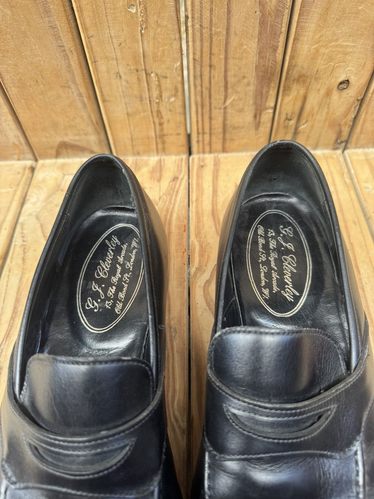 George Cleverley George cleverly black slip on men’s leather loafers US 10 E Size US 10 / EU 43 - 13 Thumbnail