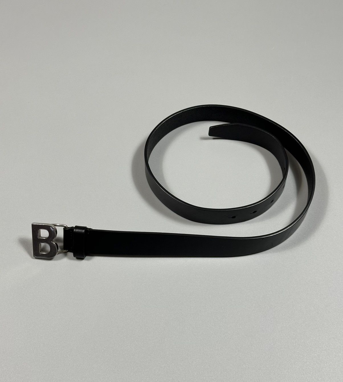 Balenciaga Balenciaga B Buckle Black Leather Belt Size ONE SIZE - 2 Thumbnail