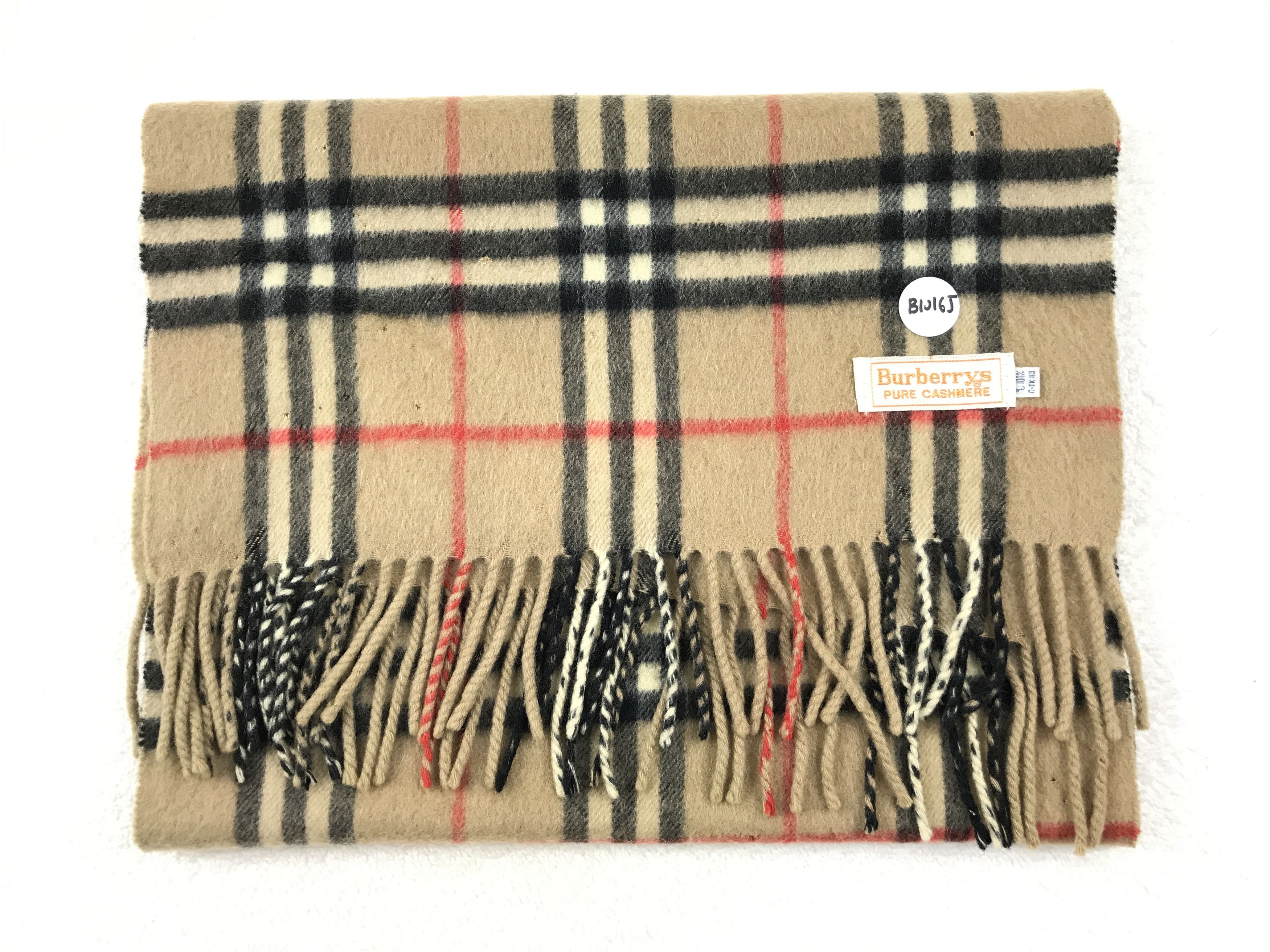 Burberry × Vintage Vintage Burberry Scarf Muffler Wool Cashmere Novacheck Size ONE SIZE - 2 Thumbnail