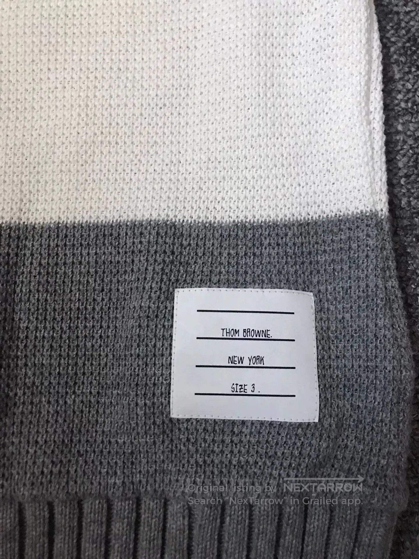 Thom Browne Thom Browne Gray White Striped Vest. Size US L / EU 52-54 / 3 - 5 Thumbnail