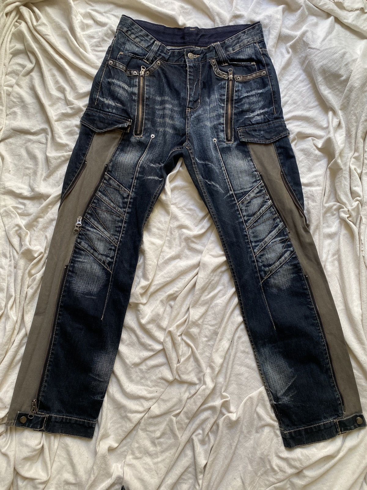 PPFM Archive PPFM zipped modulable jeans Size US 30 / EU 46 - 1 Thumbnail