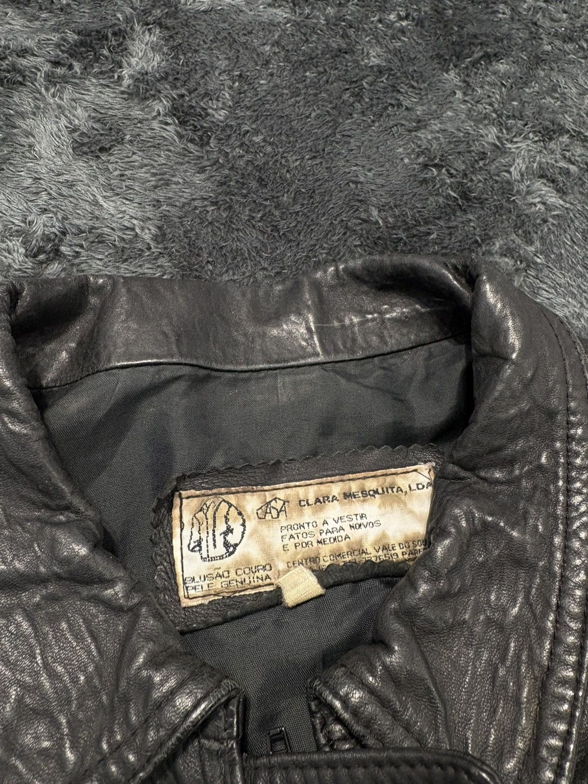 Vintage Cropped Leather Jacket