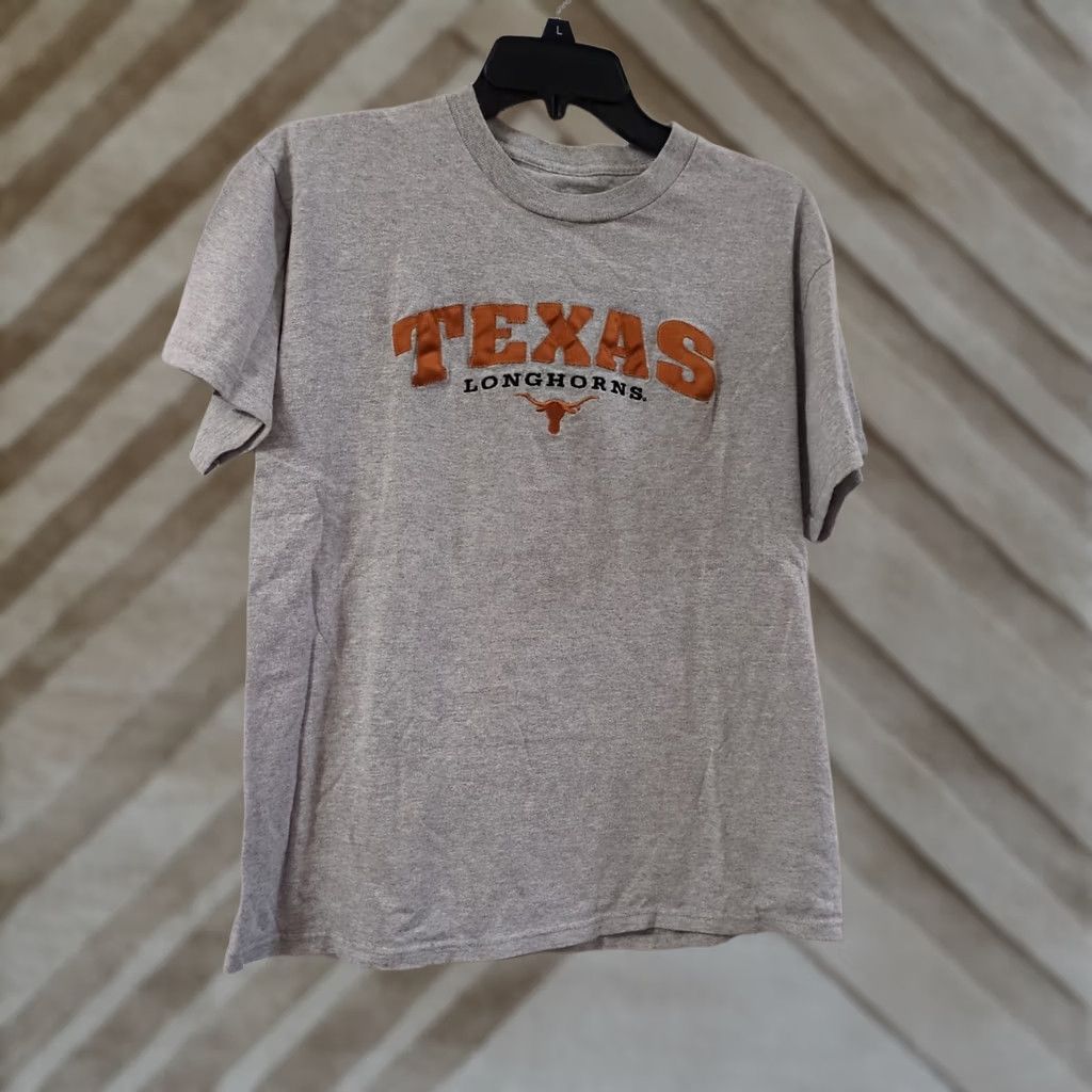 Vintage TEXAS LONGHORNS Cadre Men’s Size M Gray Solid Back T-Shirt Size US M / EU 48-50 / 2 - 1 Thumbnail