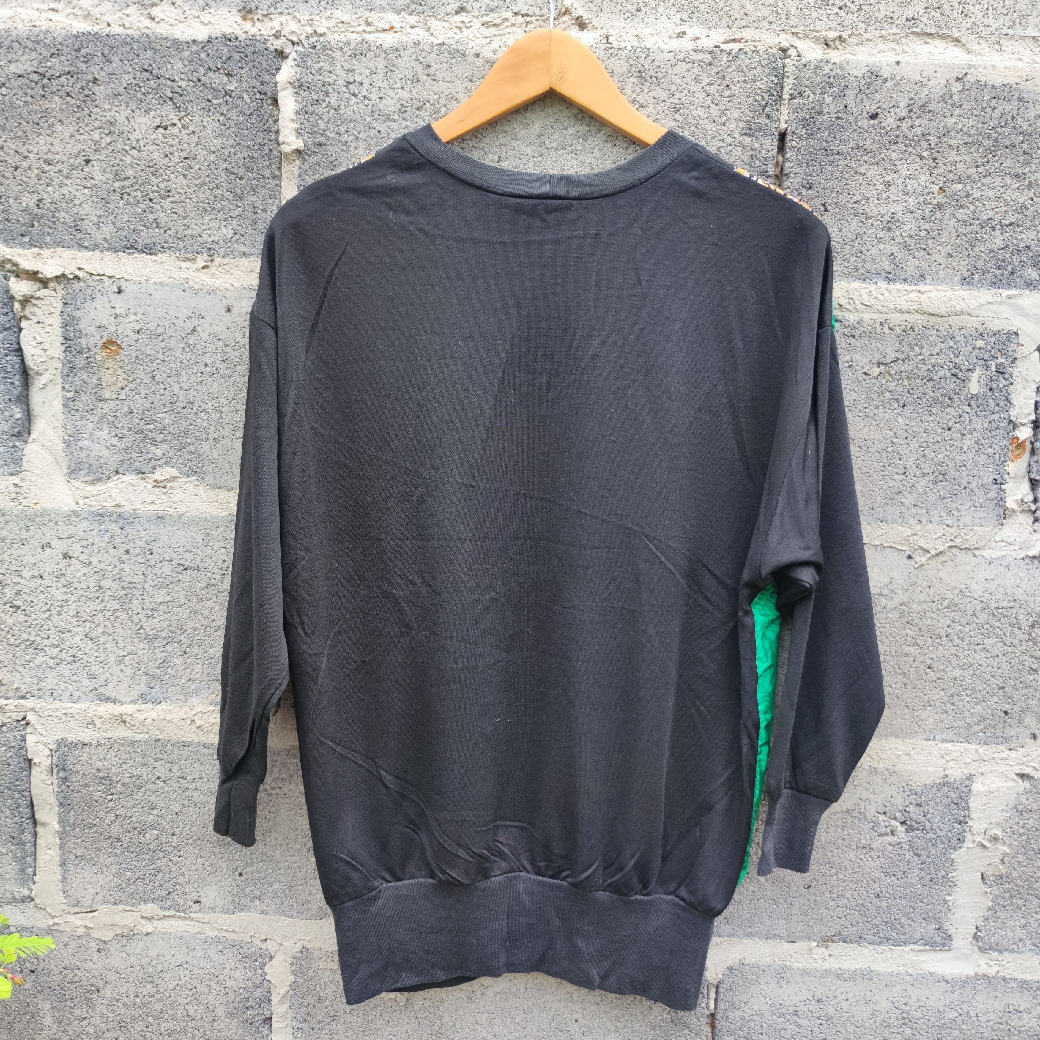 Vintage Vintage 80s Toni Todd Baroque Green Gold Sweatshirt Size US M / EU 48-50 / 2 - 2 Thumbnail