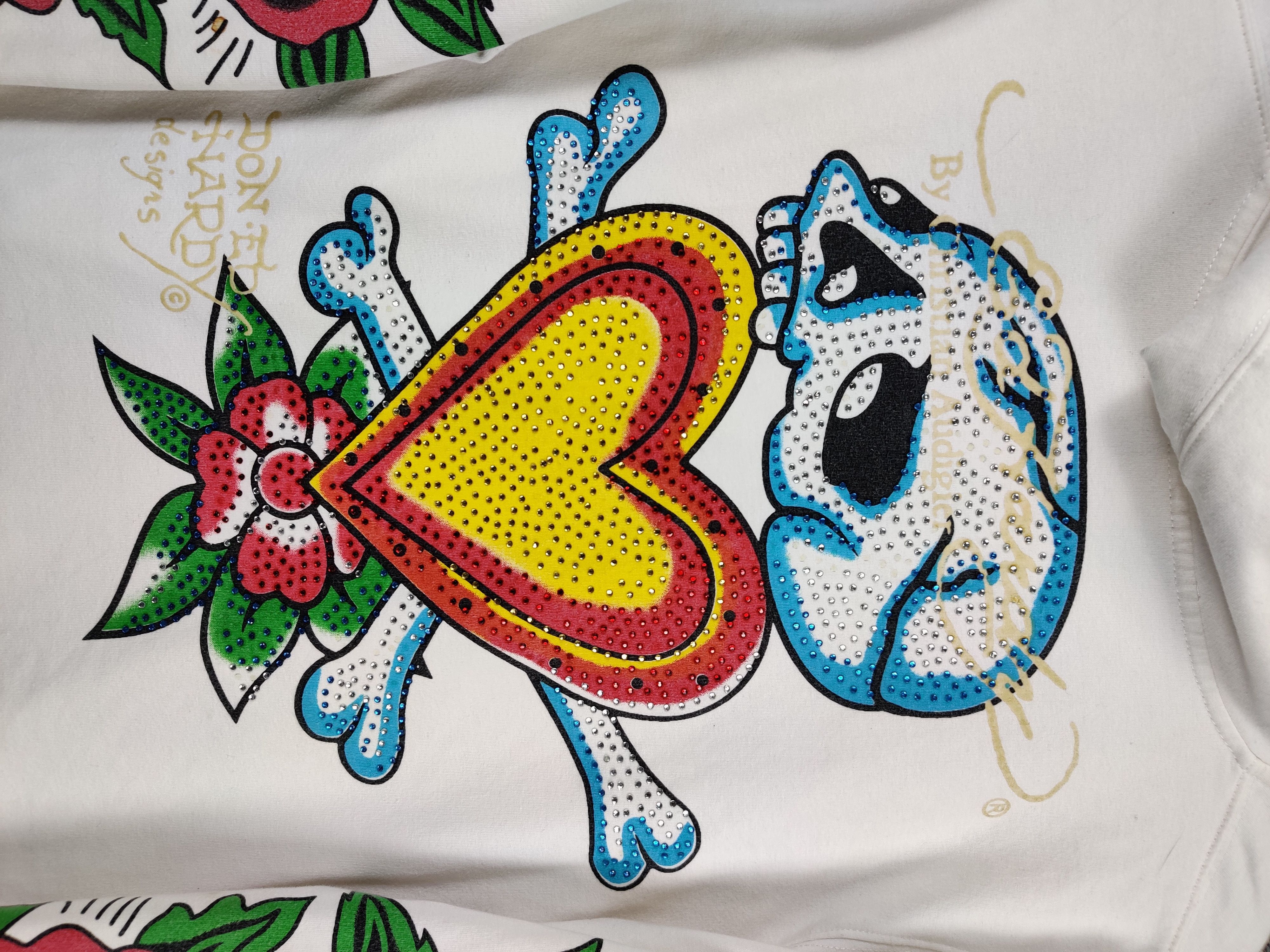 Ed Hardy Vintage Ed Hardy Christian Audigier Hoodie Nice Design Size US M / EU 48-50 / 2 - 5 Thumbnail
