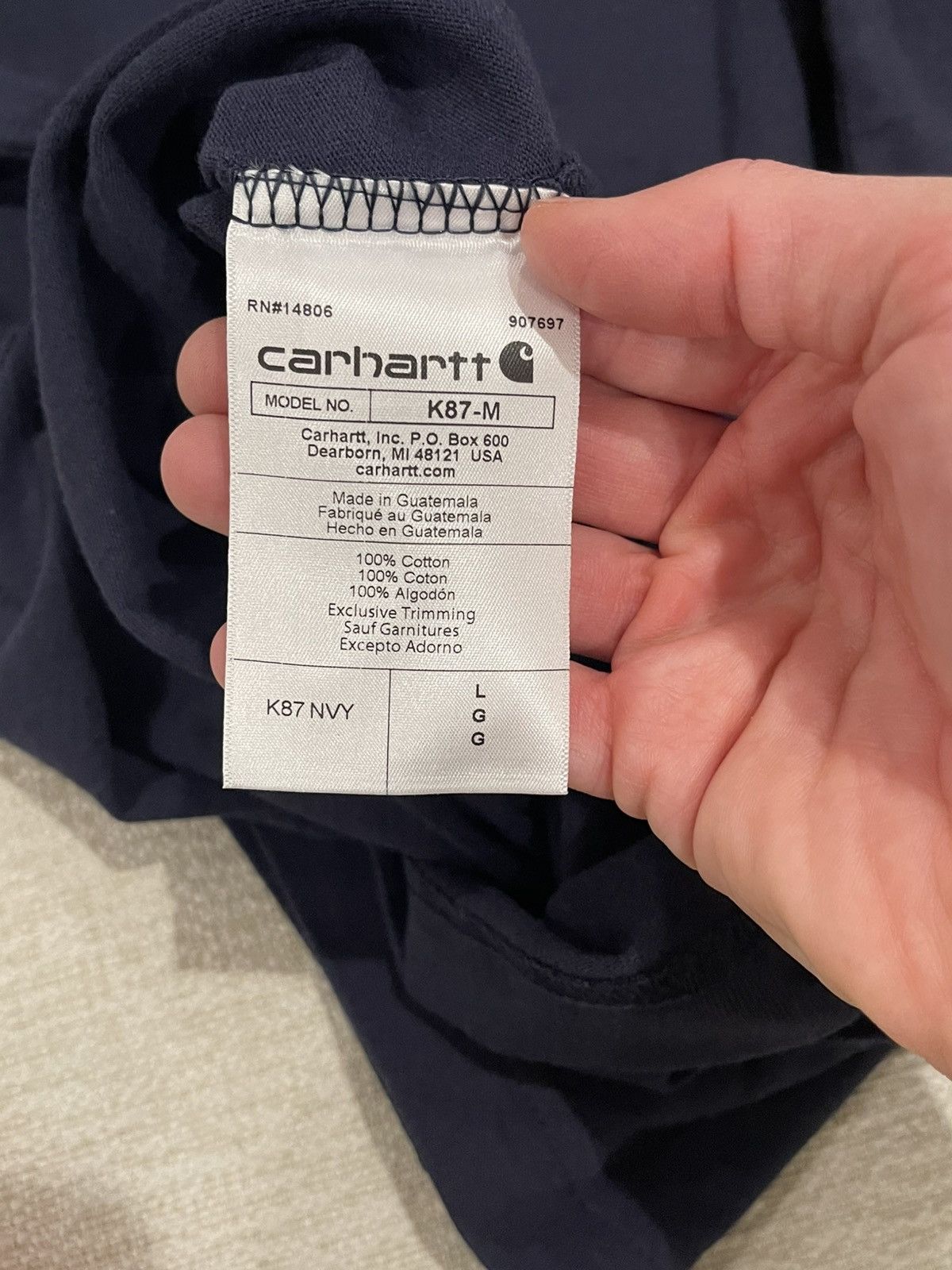 Carhartt Carhartt Tshirt Size Large Size US L / EU 52-54 / 3 - 6 Thumbnail
