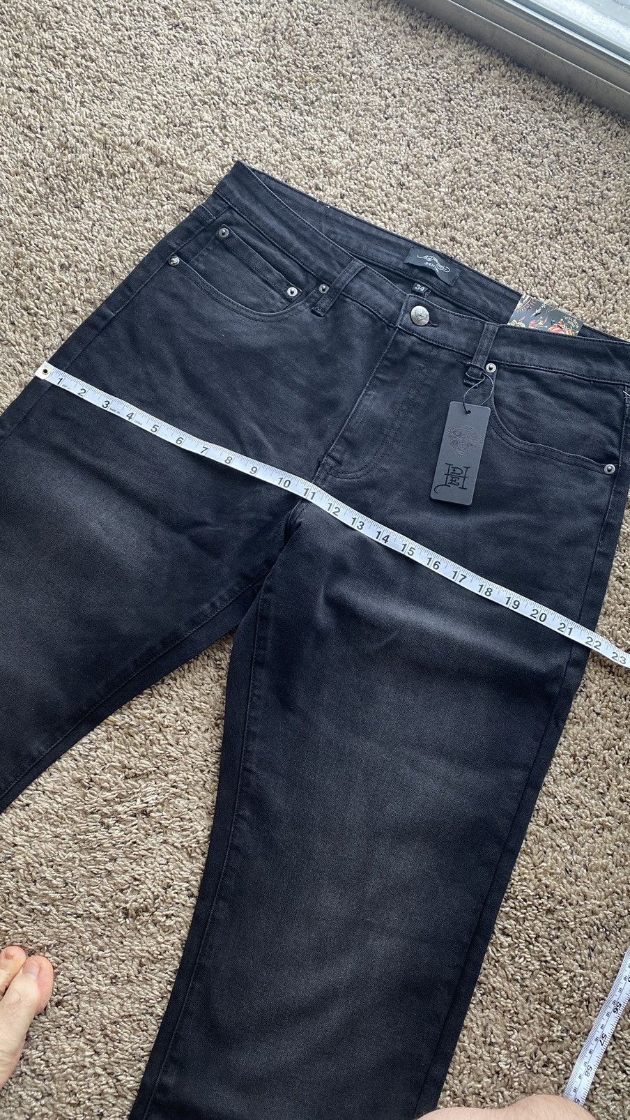 Christian Audigier × Ed Hardy × Japanese Brand Ed Hardy Christian Audiger black Pants jeans Tiger Big Logo Size US 36 / EU 52 - 5 Thumbnail