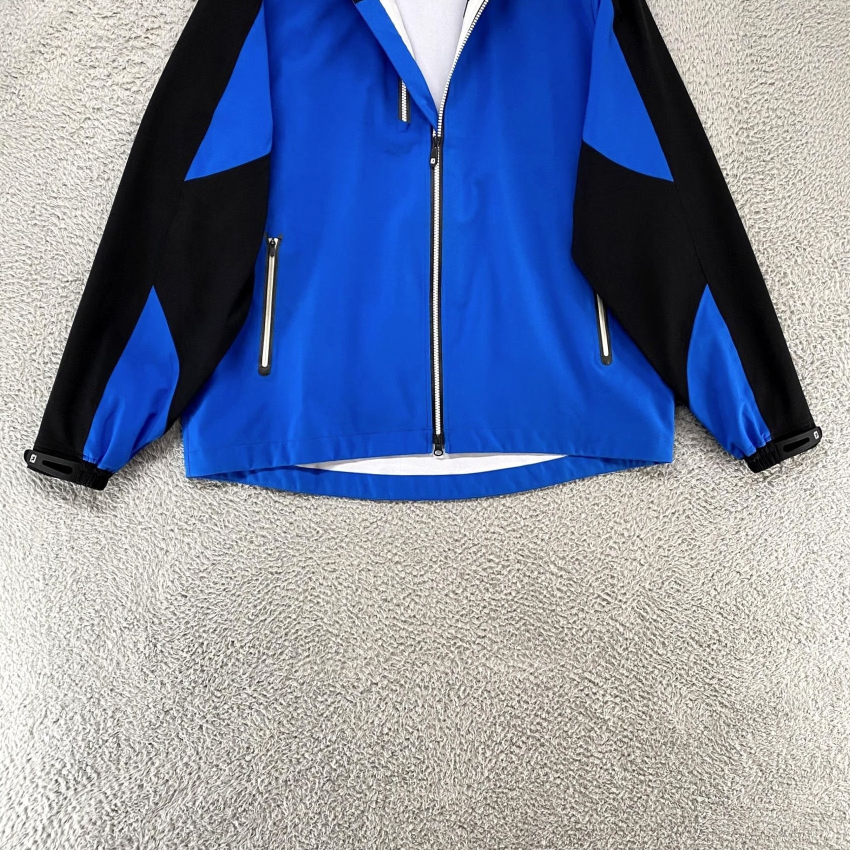 Footjoy FootJoy DryJoys Tour XP Jacket Mens XL Blue Full Zip Waterproof Windbreaker Golf Weatherproof Windbreaker Size US XL / EU 56 / 4 - 2 Thumbnail