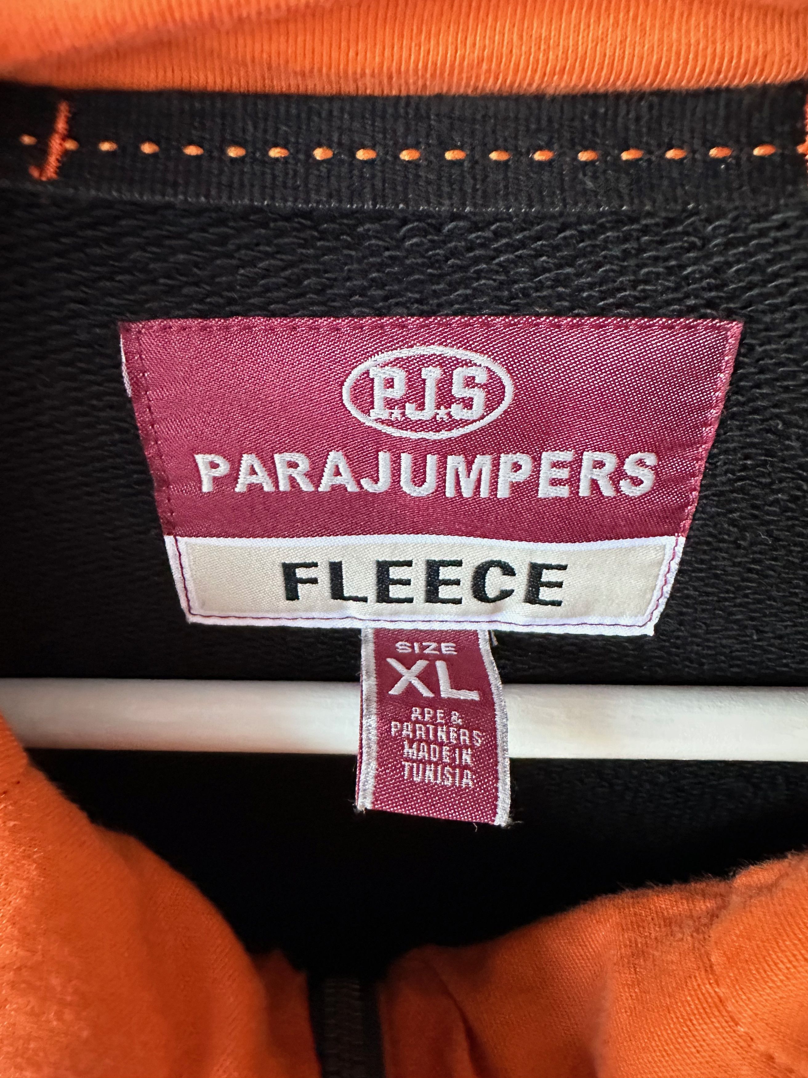 Parajumpers Parajumpers Fleece Full Zip Black Orange Hooded Sweatshirt Size US XL / EU 56 / 4 - 6 Thumbnail
