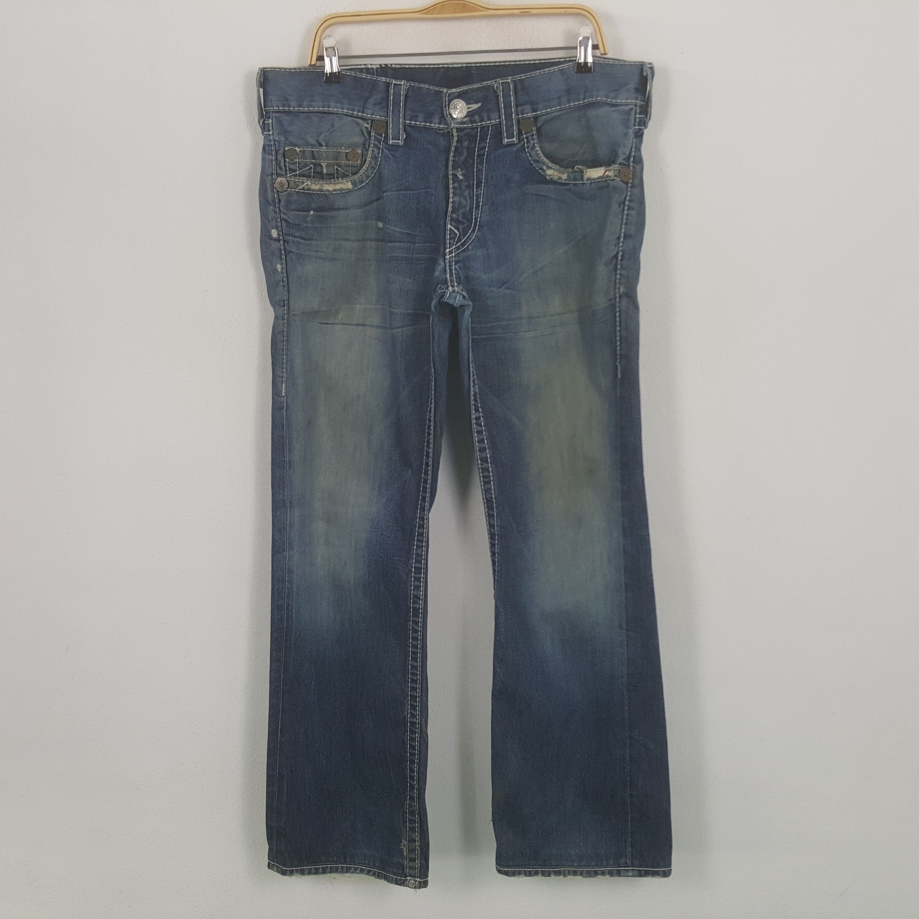 image of Made In USA x True Religion Vintage True Religion Bootcut Usa Denim Jeans, Men's (Size 38)