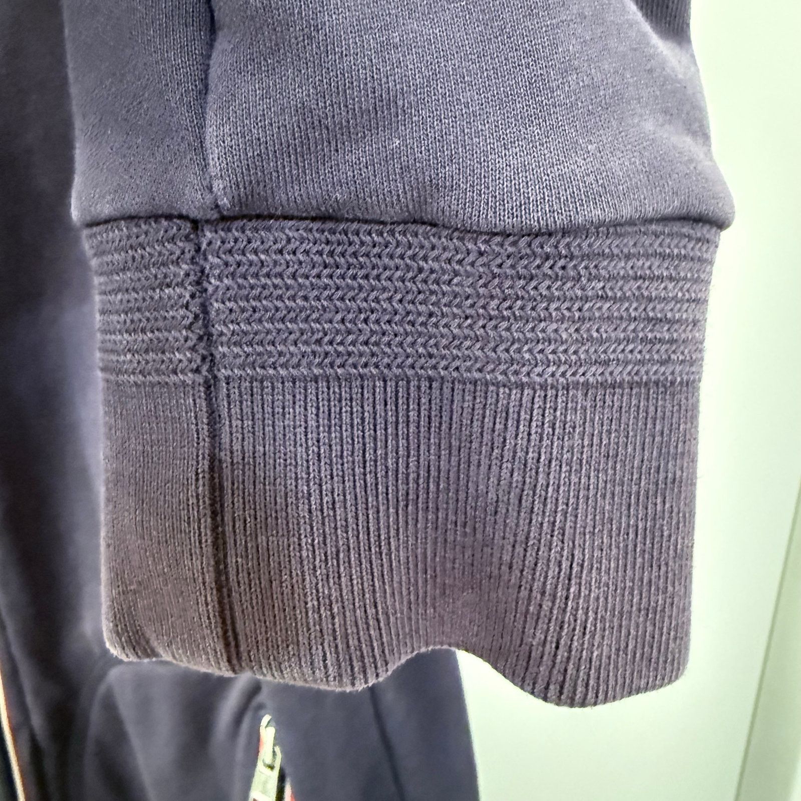 Moncler Moncler Navy Cotton Zip Hoodie with Logo Patch (Size M) Size US M / EU 48-50 / 2 - 7 Thumbnail