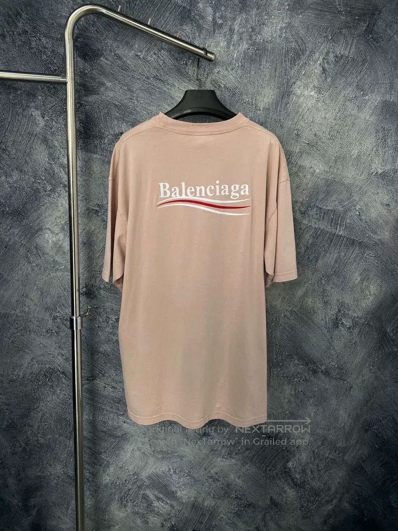 Balenciaga Balenciaga Letter Print Round Neck Short Sleeve T-Shirt Size S / US 4 / IT 40 - 2 Thumbnail