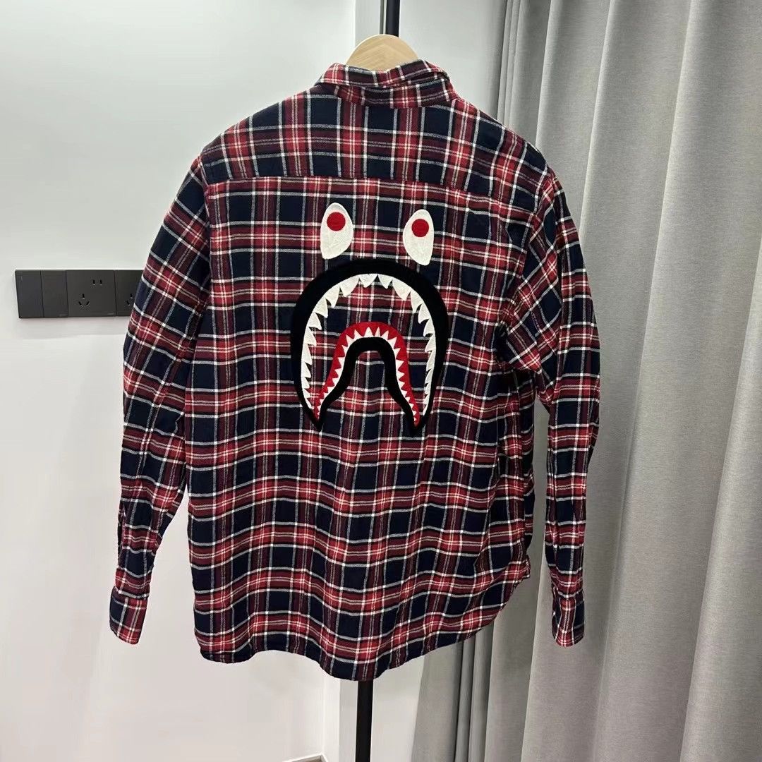 Bape BAPE SHARK SHIRT Size US XXL / EU 58 / 5 - 5 Thumbnail