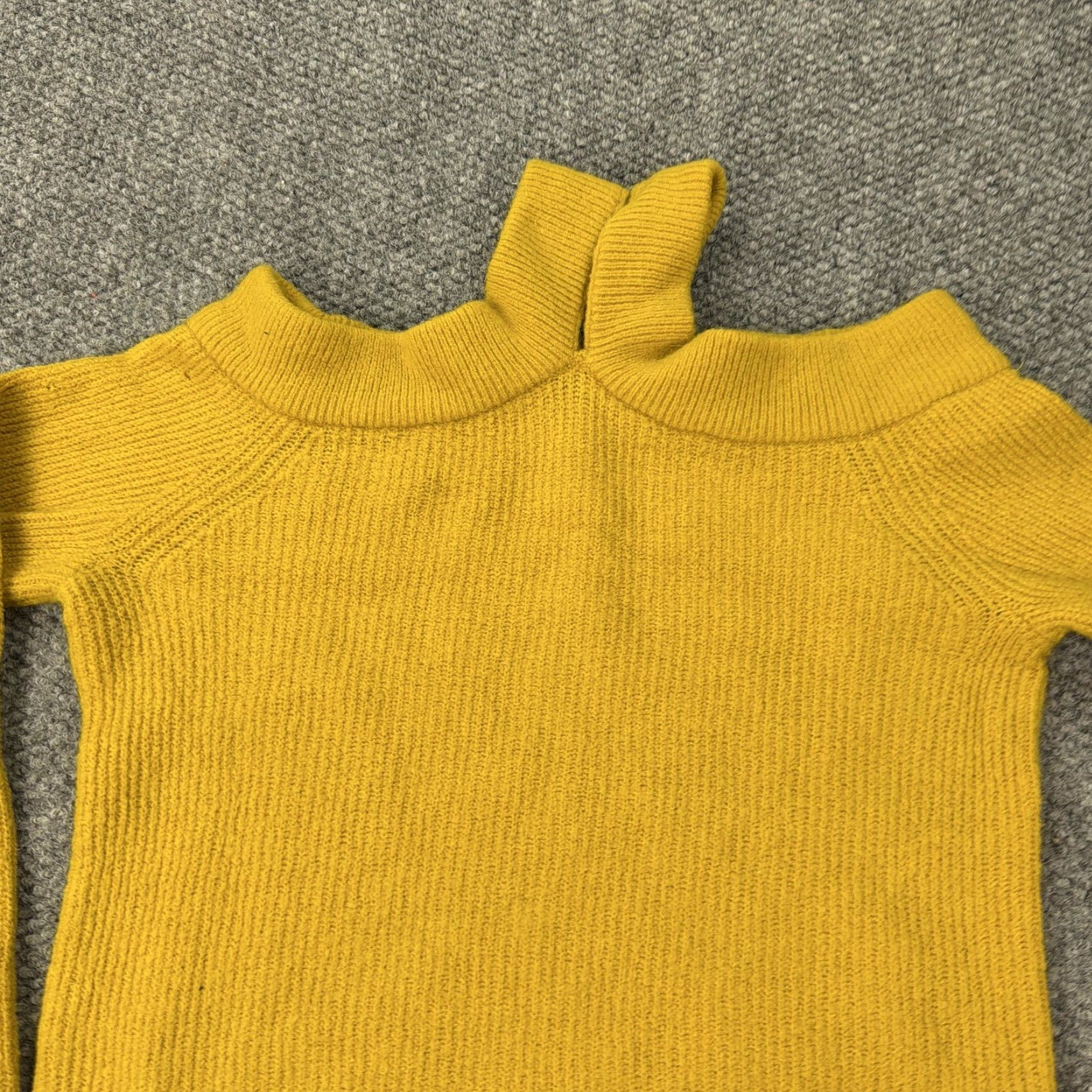 Anthropologie Anthropologie Sweater Womens PL Yellow Moth Wool Alpaca Mock Neck Pullover Knit Size L / US 10 / IT 46 - 2 Thumbnail