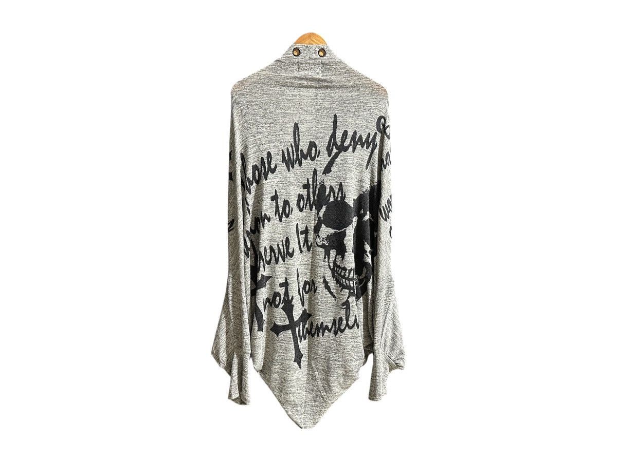 If Six Was Nine 🔥Sick Y2K Orgetto Batwing Cardigan Poem Cross Skull Punk Got Size US XL / EU 56 / 4 - 12 Thumbnail