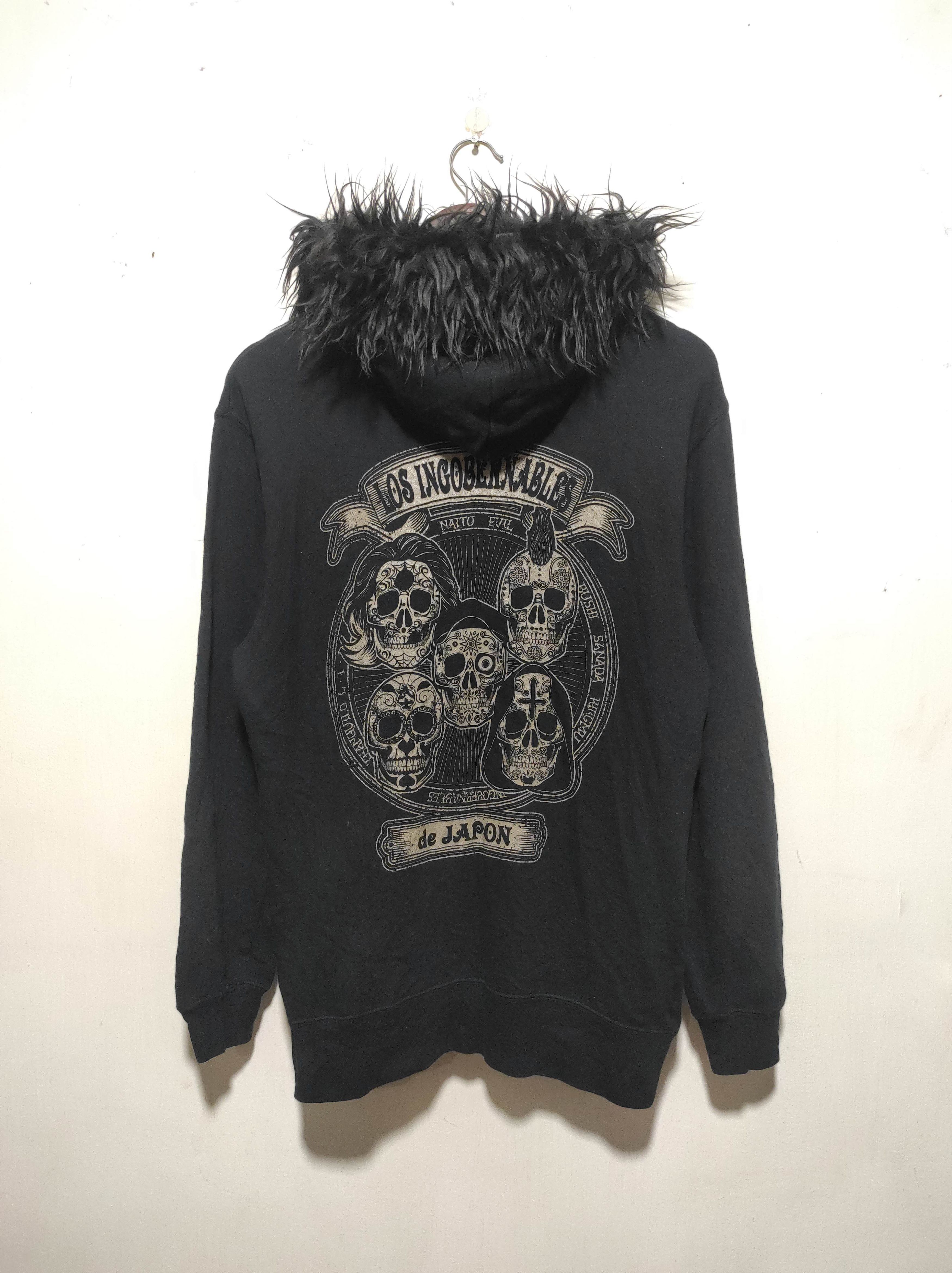 If Six Was Nine Los Ingobernables De Japan Skull Zip Fur Hoodie LGB style Size US M / EU 48-50 / 2 - 10 Thumbnail