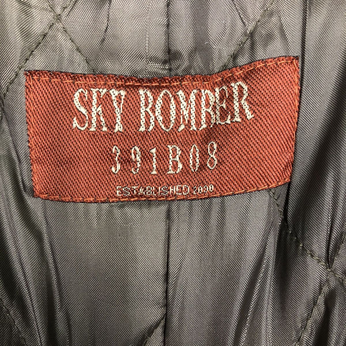 Japanese Brand Vintage Sky Bomber Faux Fur Trim Military Grid Jacket Size US L / EU 52-54 / 3 - 20 Thumbnail