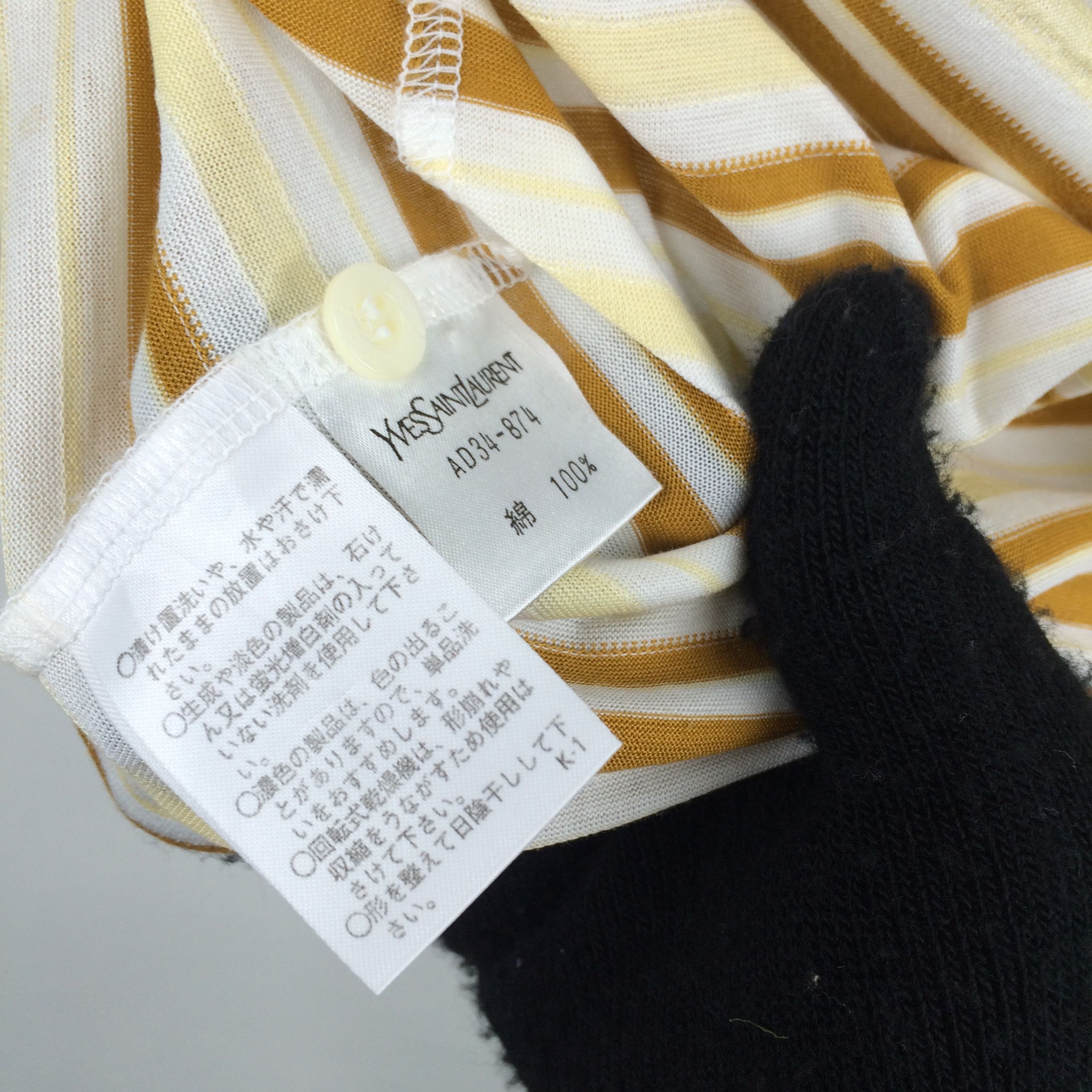 Vintage × Yves Saint Laurent G16 YVES SAINT LAURENT VINTAGE STRIPED POLO SHIRT Size US L / EU 52-54 / 3 - 7 Thumbnail