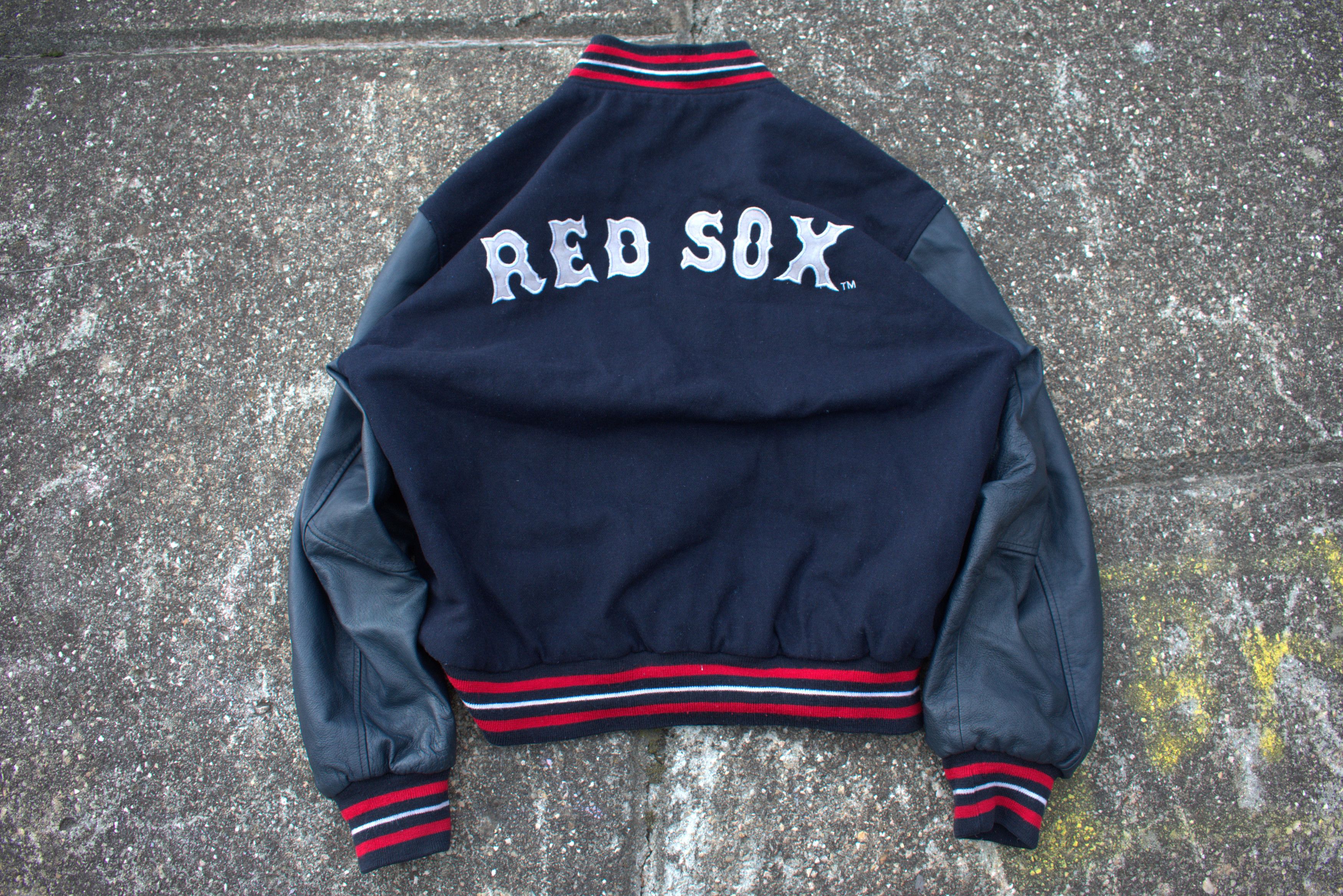 JH Design Jeff Hamilton Boston Red Sox reversible leather sleeved Size US L / EU 52-54 / 3 - 4 Thumbnail