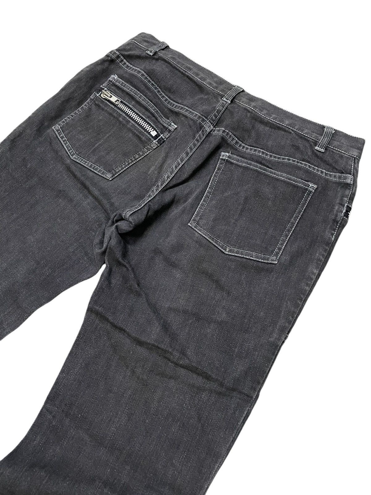 Hysteric Glamour × Marc Jacobs Archive 2000 Marc Jacobs Flared Bush Pocket Zipper Jeans Size US 30 / EU 46 - 11 Thumbnail