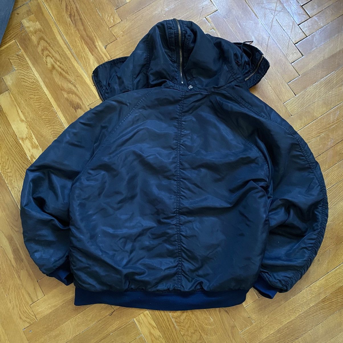 Alpha Industries VINTAGE ALPHA INDUSTRIES DISTRESSED BAGGY BOMBER WITH HOOD Size US XL / EU 56 / 4 - 3 Thumbnail