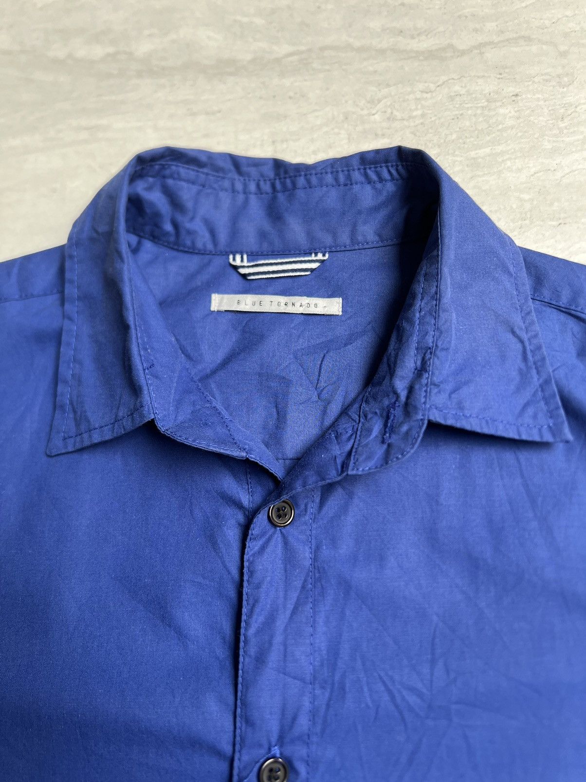 Tornado Mart BLUE TORNADO Polka Dot Motive Shirt Size US S / EU 44-46 / 1 - 5 Thumbnail