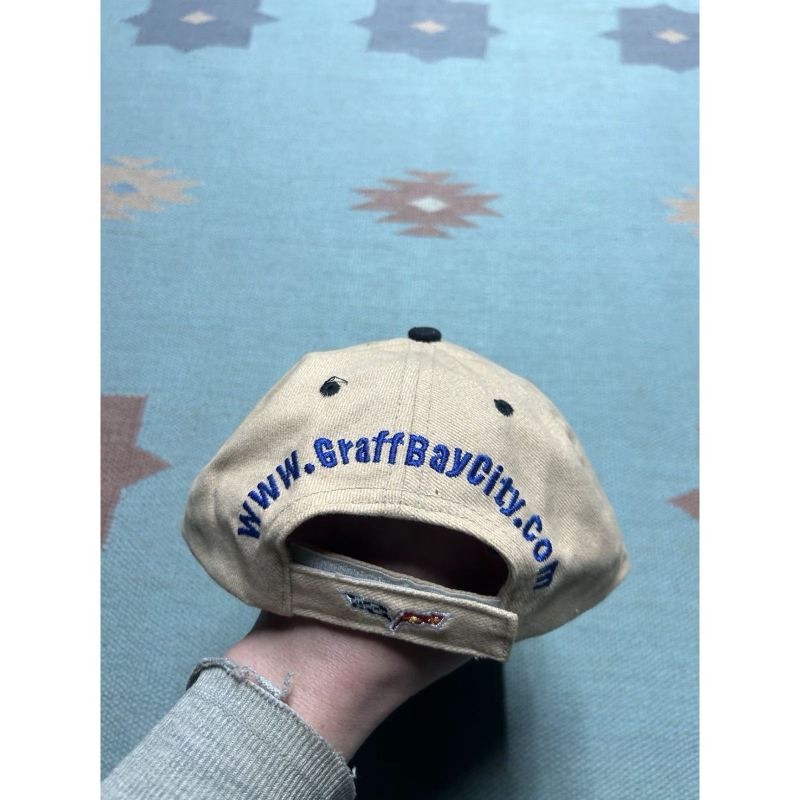 GRAFF VINTAGE Chevrolet Graff hat Baseball Cap Men Adjustable Beige NOS Bay City Michigan Tan City Mens Size ONE SIZE - 6 Thumbnail