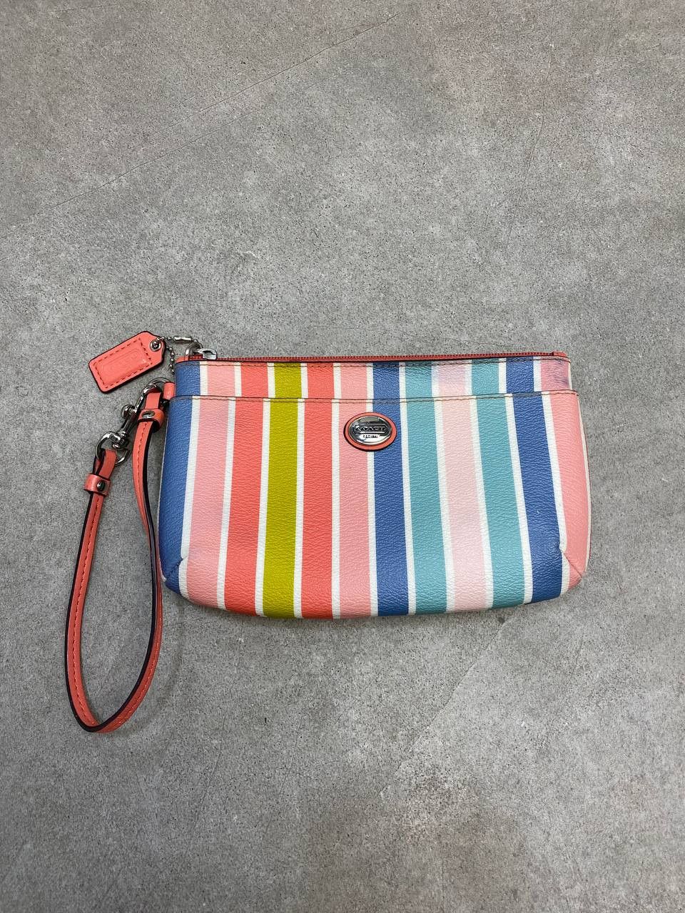 Coach Coach F51319 Peyton Multistripe Wristlet Clutch Bag Size ONE SIZE - 3 Thumbnail