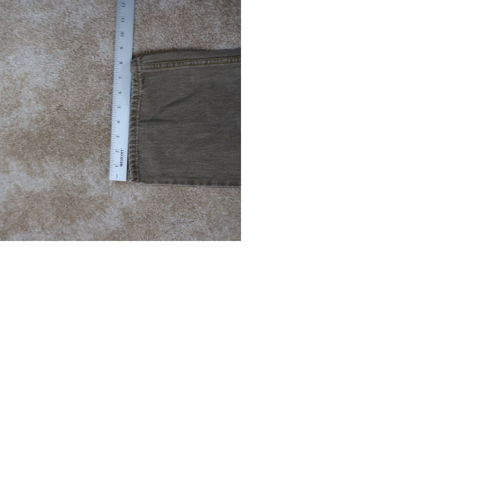 Levi's Levi's 505 Regular Fit Straight Leg Jeans Mens 36x32 Beige Denim Pants Size US 36 / EU 52 - 9 Thumbnail