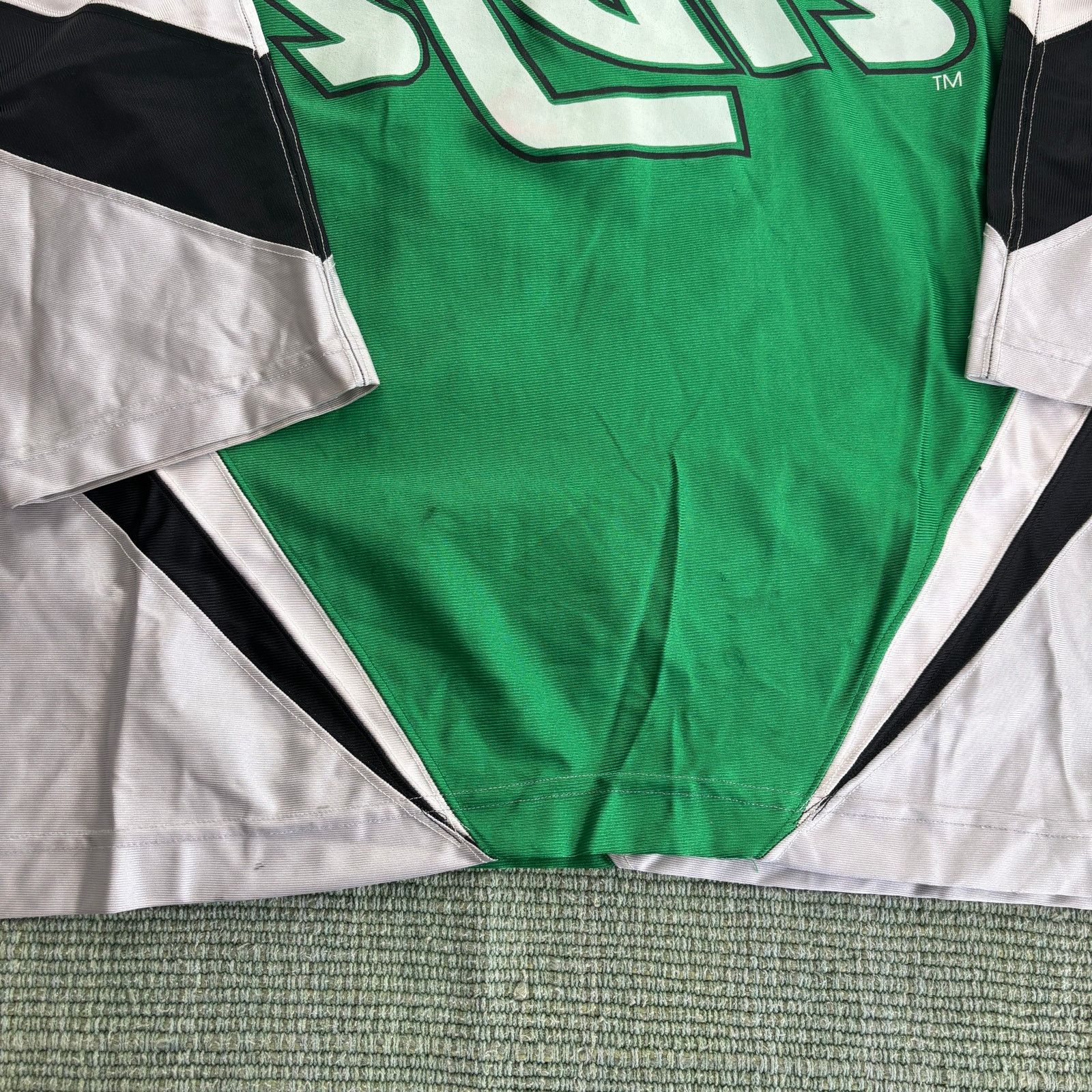 Gemini × Vintage Vintage 90s Westside Stars Retro Green Silver Hockey Jersey Size US L / EU 52-54 / 3 - 7 Thumbnail