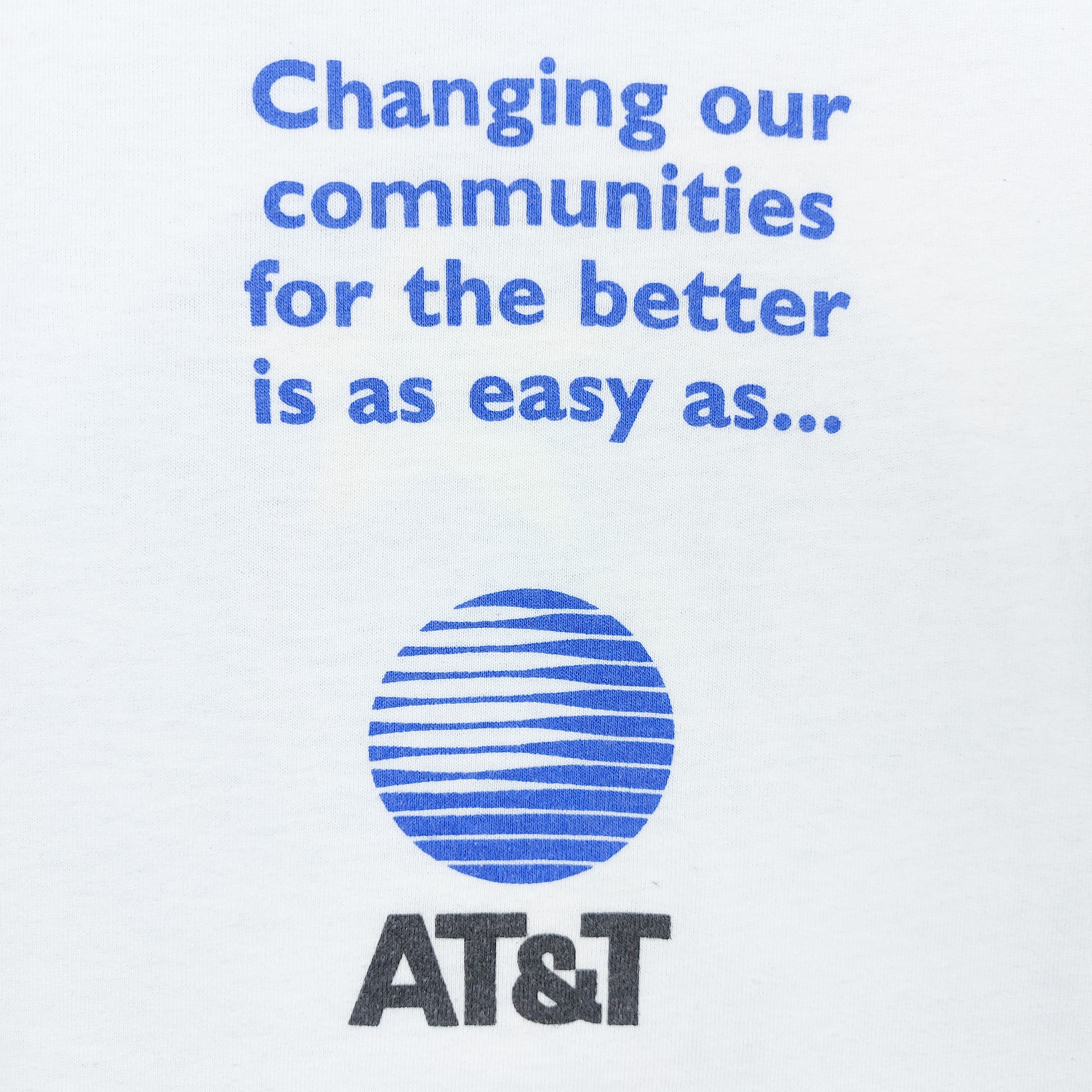 Apple Vintage 90s AT&T CARES In touch with our community TEE Size US XL / EU 56 / 4 - 7 Thumbnail