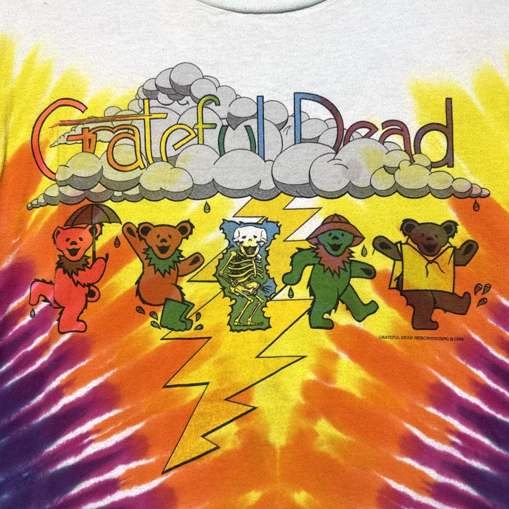 Anvil Vintage Grateful Dead Here Comes Sunshine Dancing Bears Tie Dye Single Stitch Tee XL Size US XL / EU 56 / 4 - 2 Thumbnail