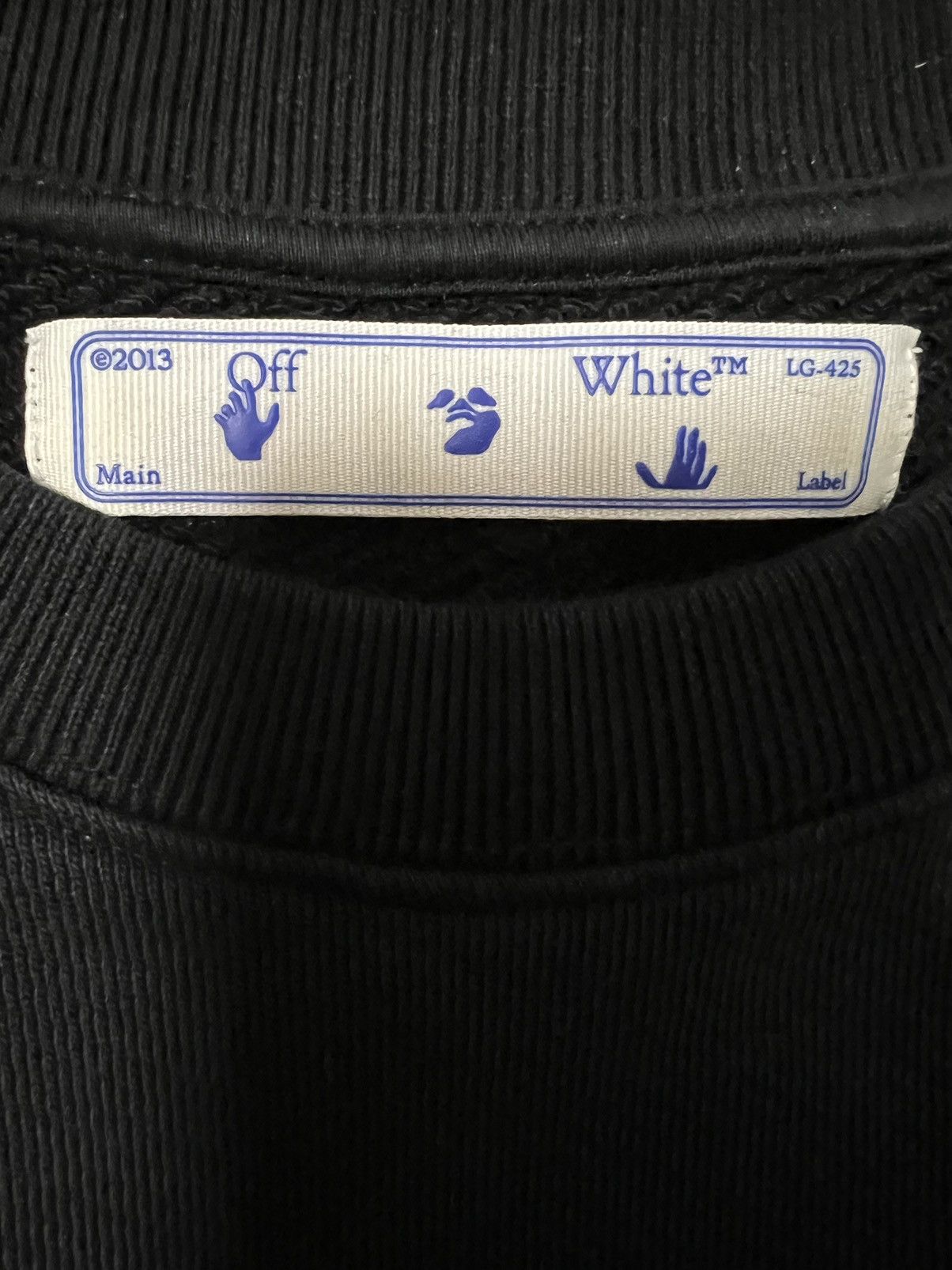 Off-White OFF-WHITE Diagonal Logo Sweatshirt Size US L / EU 52-54 / 3 - 3 Thumbnail