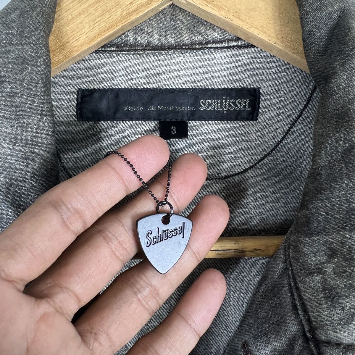If Six Was Nine 🔥 SCHLUSSEL PAIN COATED DENIM TRUCKER JACKET Size US M / EU 48-50 / 2 - 15 Thumbnail